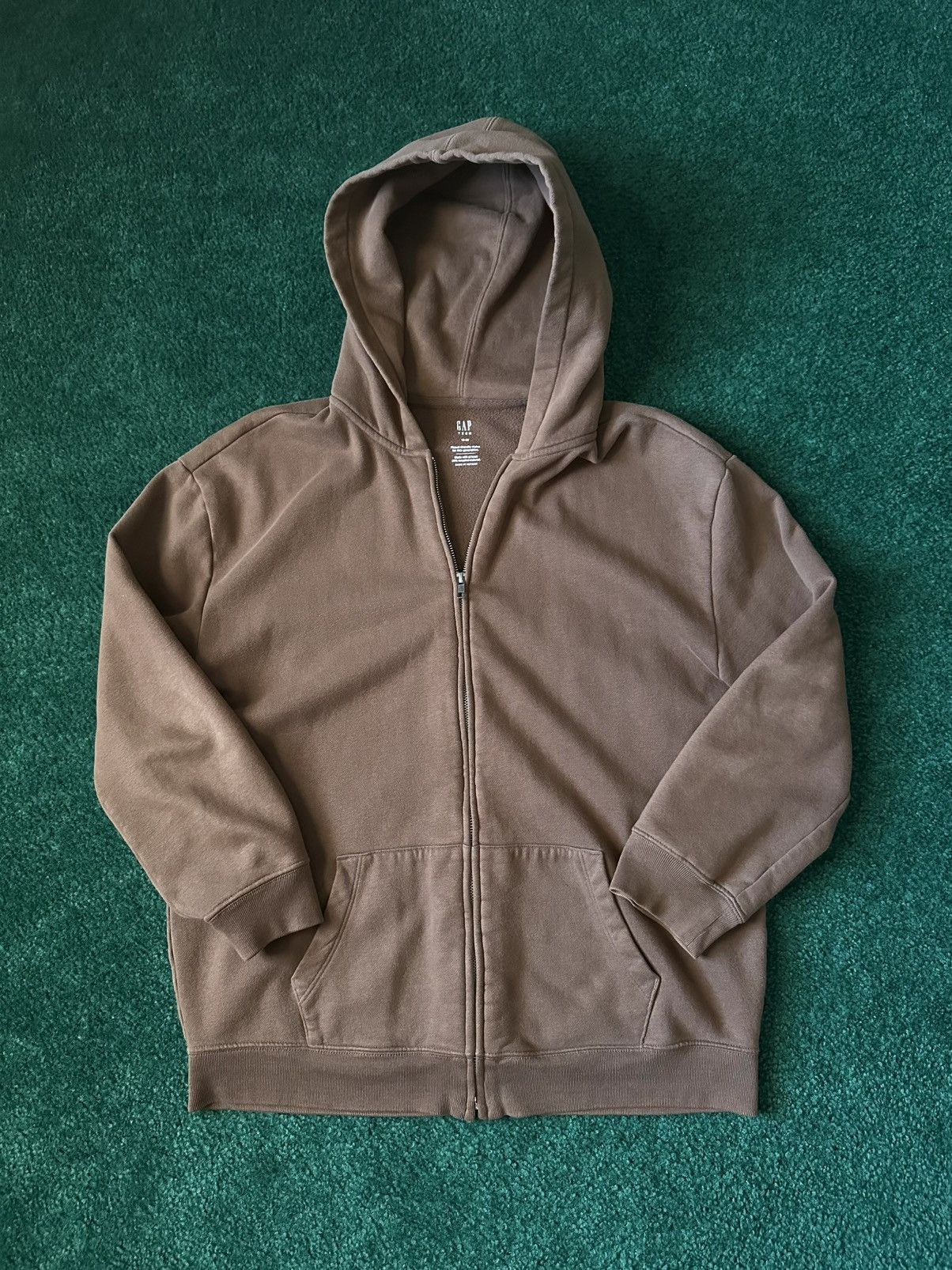 Gap GAP Full-Zip Hoodie - Brown Size US S / EU 44-46 / 1 - 1 Thumbnail