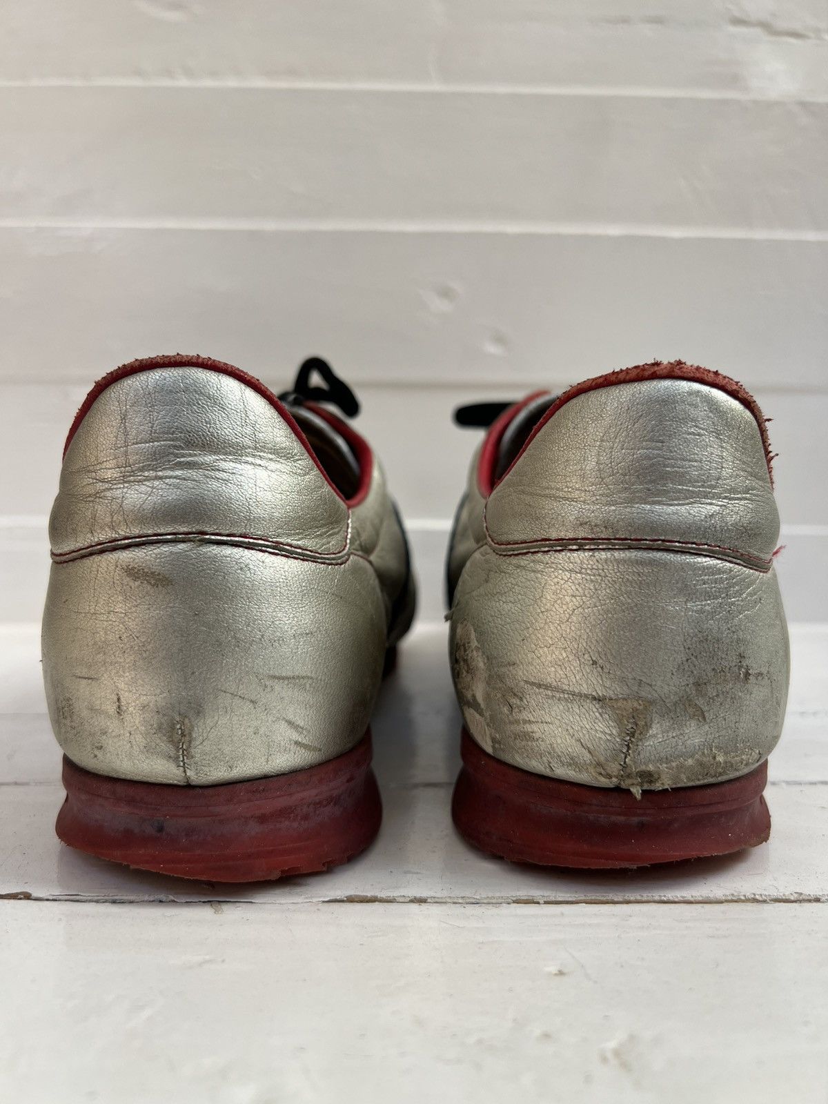 Gucci GUCCI Guccissima Silver Sneakers ITALY Mens Shoes 233334 Size US 9 / EU 42 - 7 Thumbnail