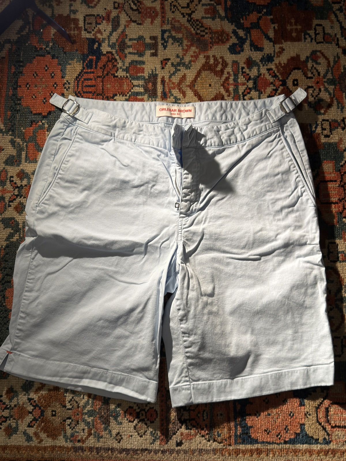 Orlebar Brown Orlebar Brown blue cotton shorts w/ tabs Size US 32 / EU 48 - 1 Thumbnail