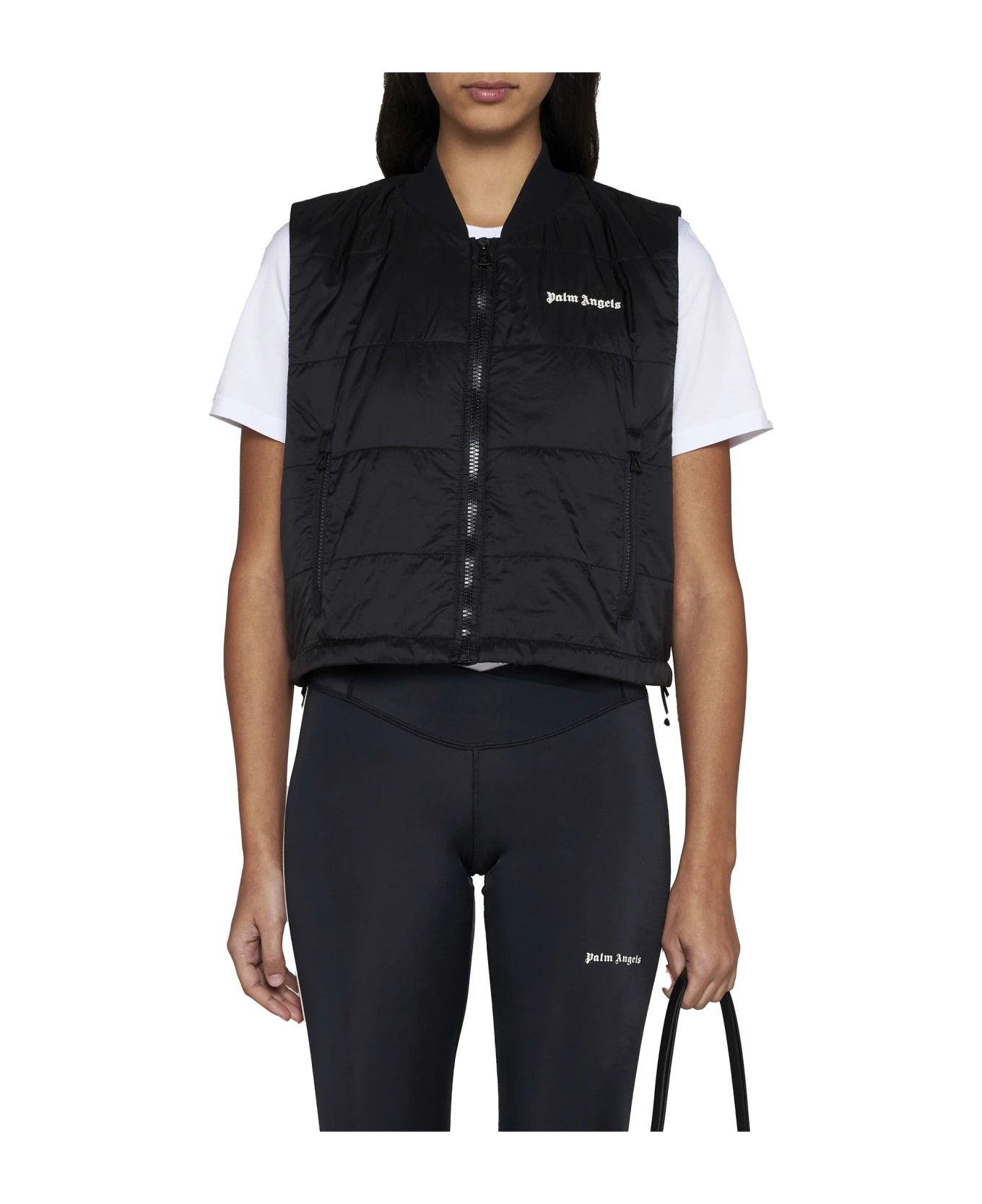 Palm Angels o1y1125 Vest in Black Size XS / US 0-2 / IT 36-38 - 2 Thumbnail