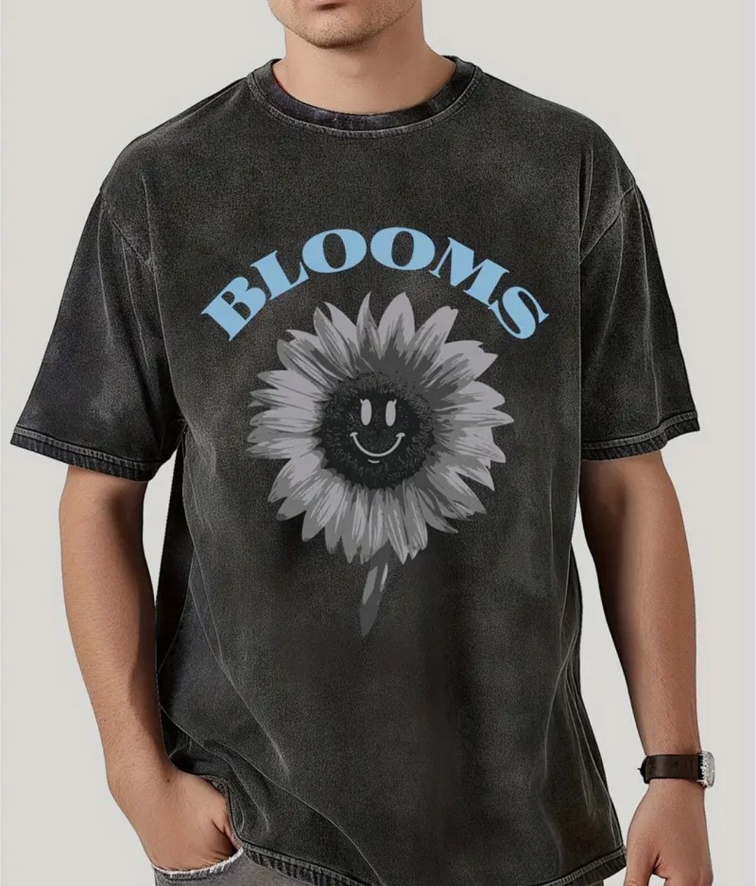 Vintage Fun Crazy Sunflower Vintage Printed Loose Tee Size US XXL / EU 58 / 5 - 3 Thumbnail