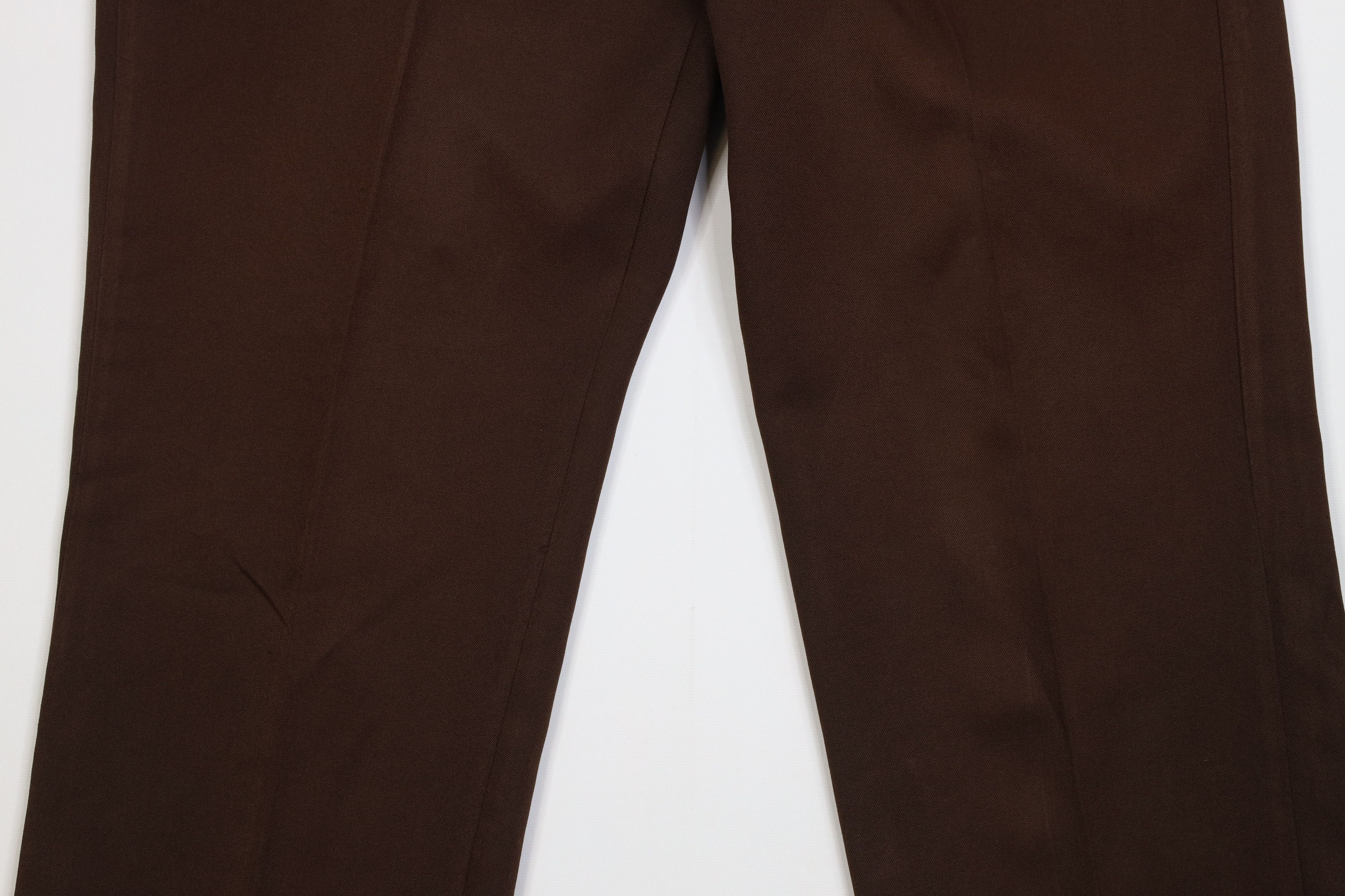 Vintage Vintage 70s Streetwear Flared Wide Leg Chino Pants Brown Size US 38 / EU 54 - 3 Thumbnail