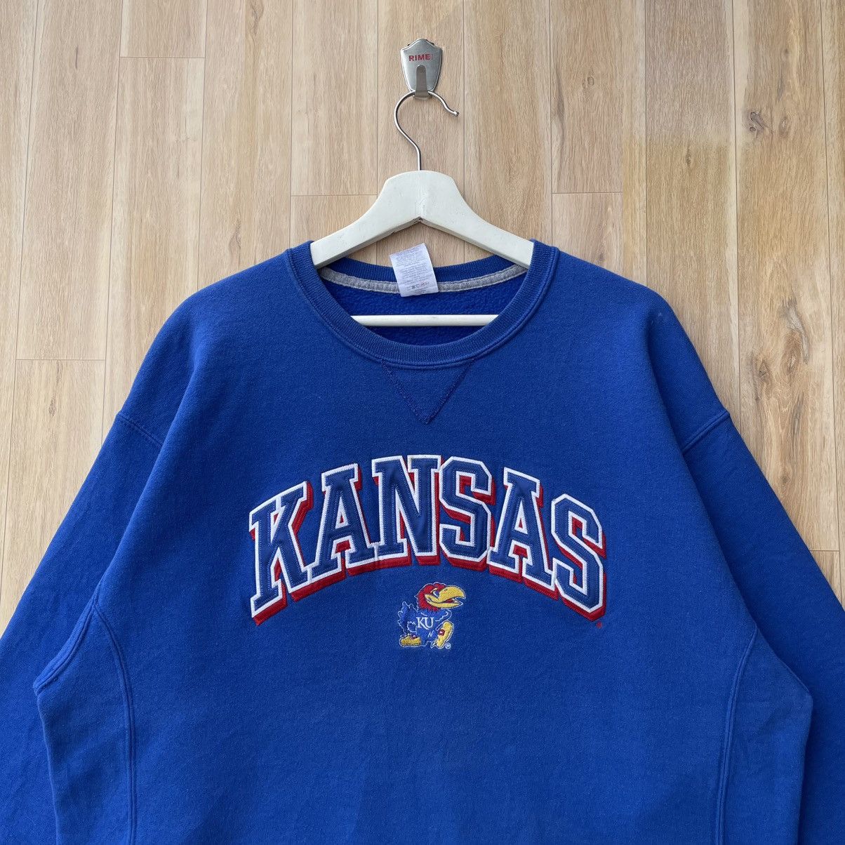 Vintage Vintage NCAA The University Of Kansas Jayhawks Pullover Size US XL / EU 56 / 4 - 3 Thumbnail