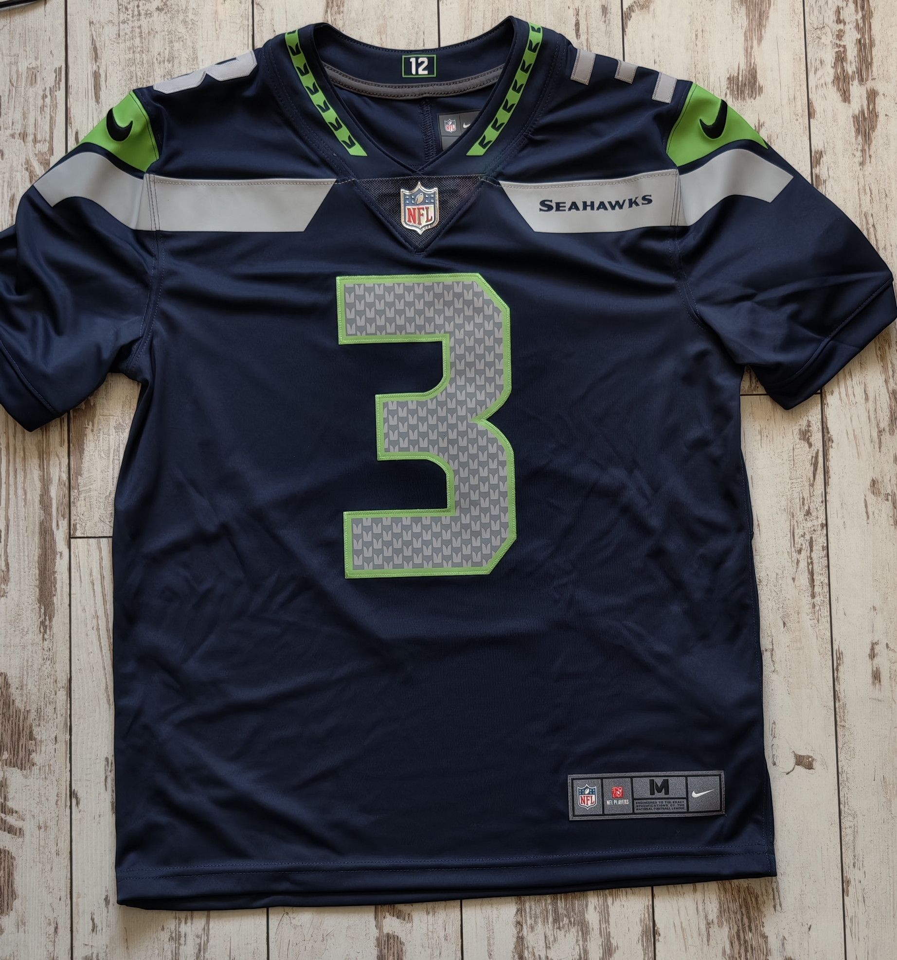Nike Seattle Seahawks Wilson NFL Nike jersey superbowl Size US M / EU 48-50 / 2 - 2 Thumbnail