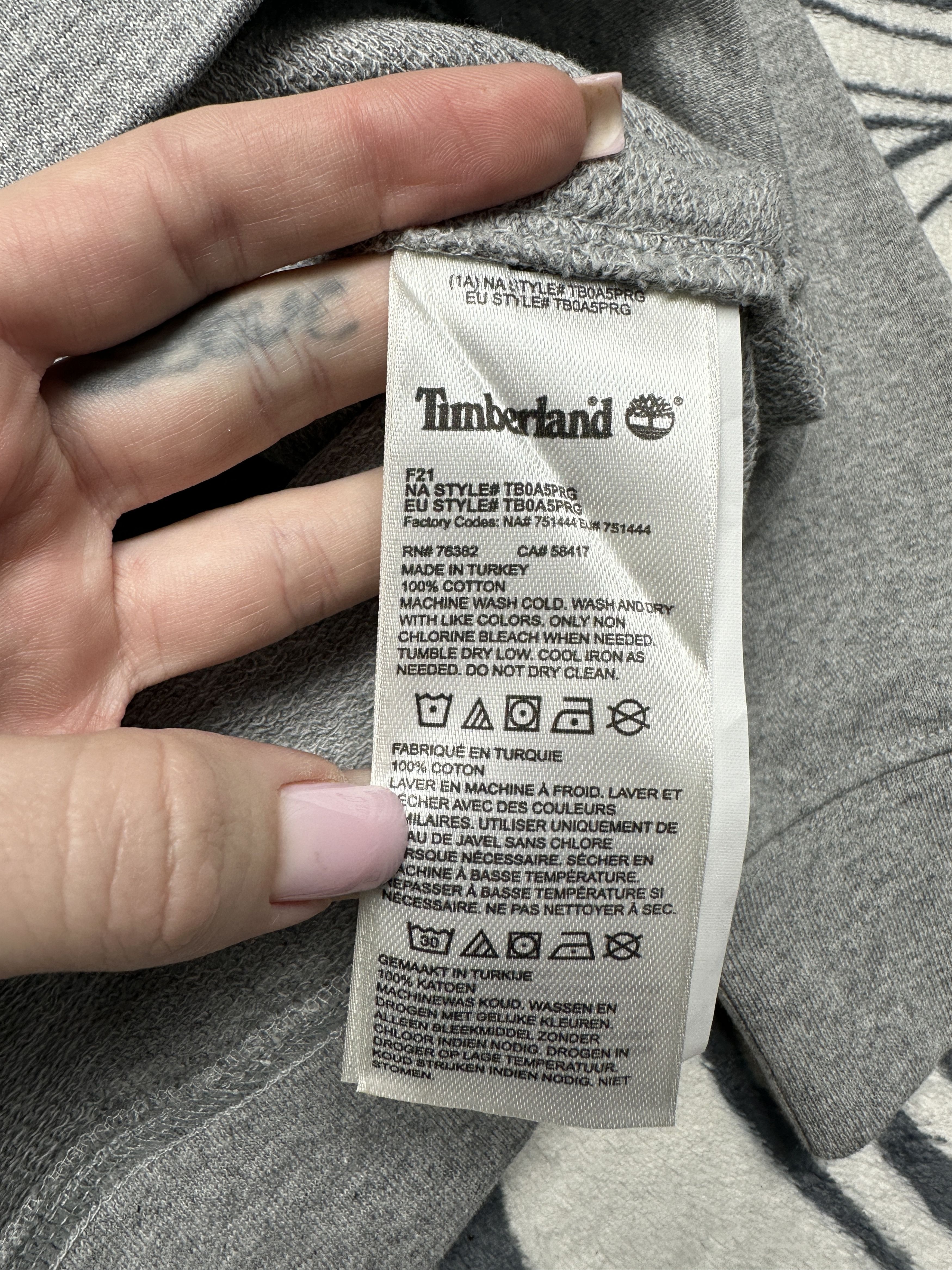 Timberland Timberland Mens Crew Neck Sweatshirt Size US L / EU 52-54 / 3 - 6 Thumbnail