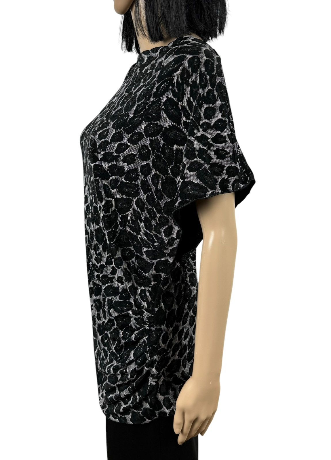 Armani Collezioni Armani Collezioni Printed Blouse Embroidered Short Sleeve Size XL / US 12-14 / IT 48-50 - 5 Thumbnail