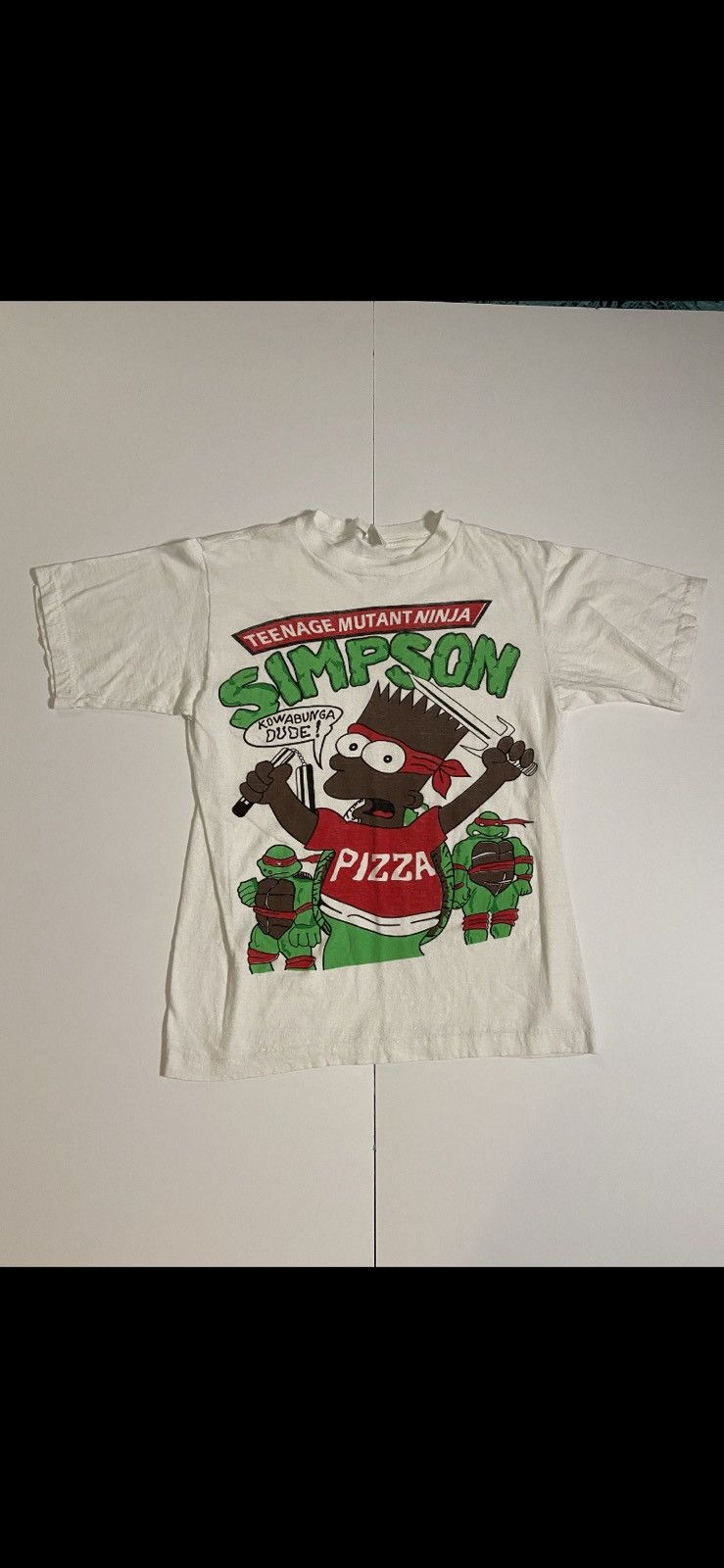Teenage Mutant Ninja Simpson Rare Vintage T Shirt