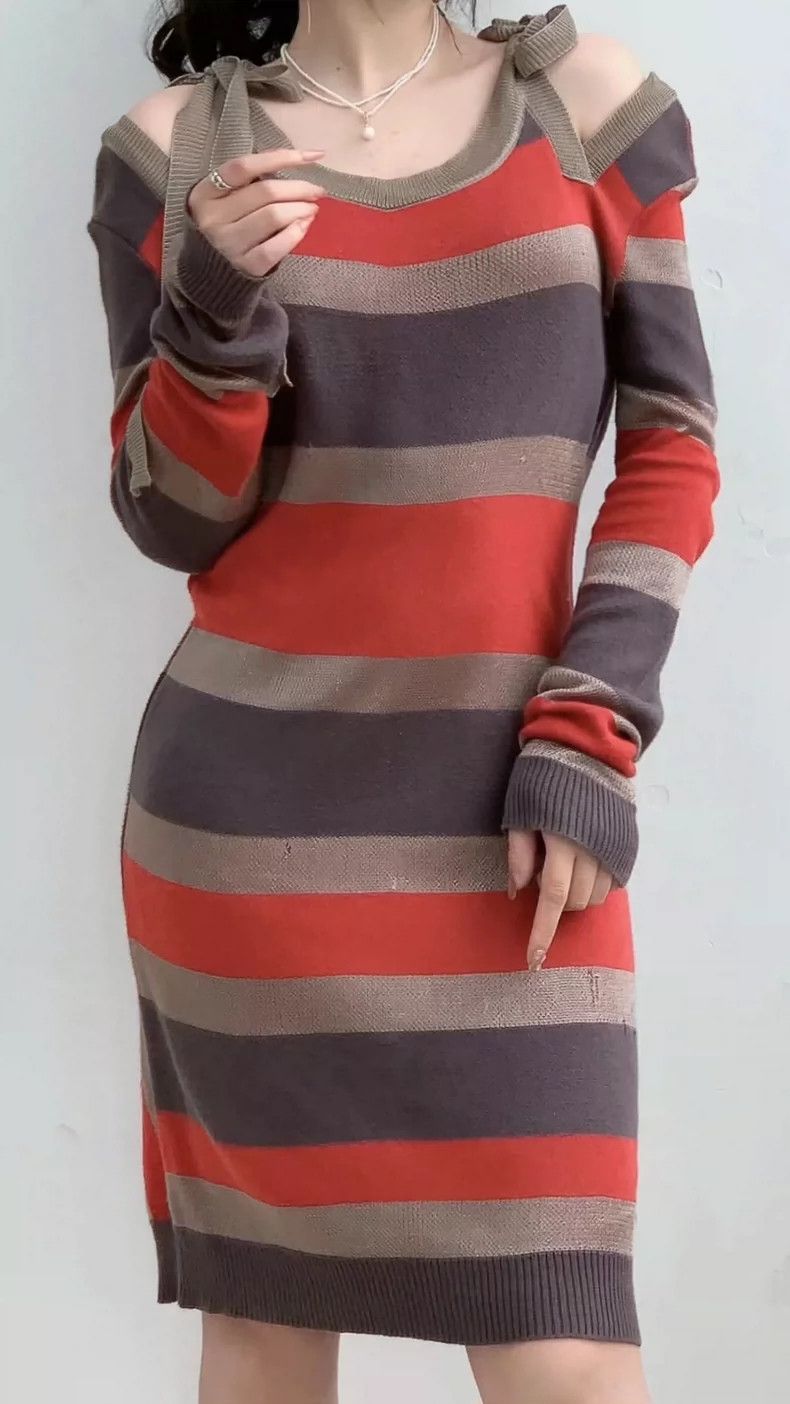 Vivienne Westwood Vivienne Westwood Cotton blended striped needle dress Size S / US 4 / IT 40 - 2 Thumbnail