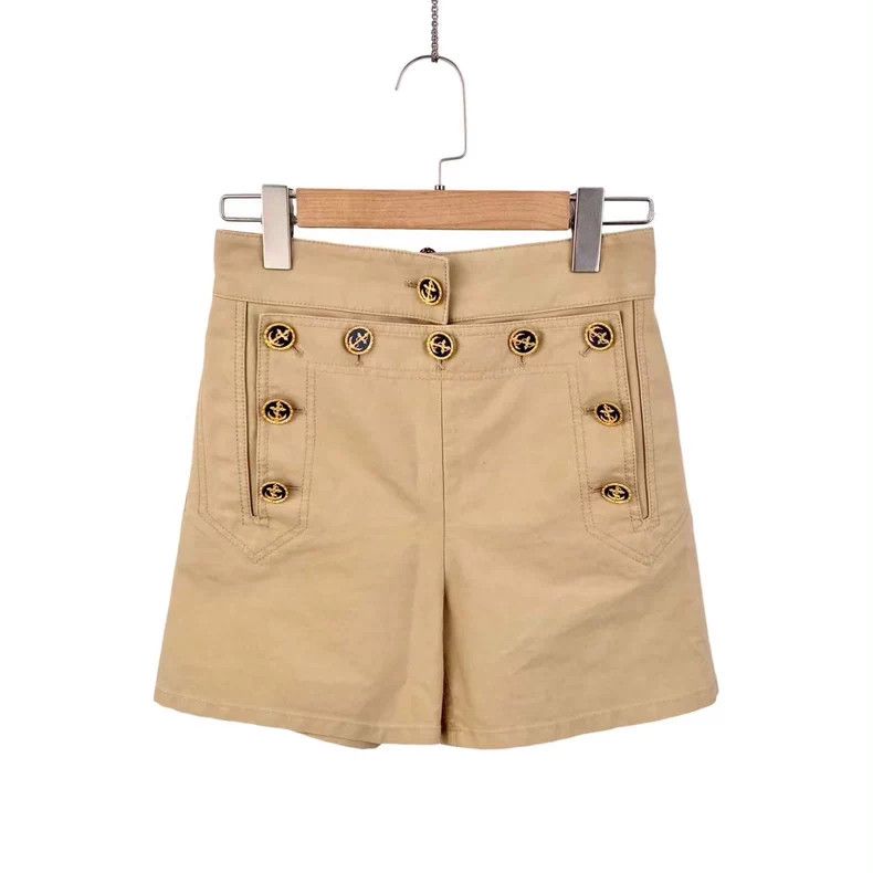 Louis Vuitton Louis Vuitton Cotton Pirate Buckle Shorts Size US 34 / EU 50 - 1 Thumbnail