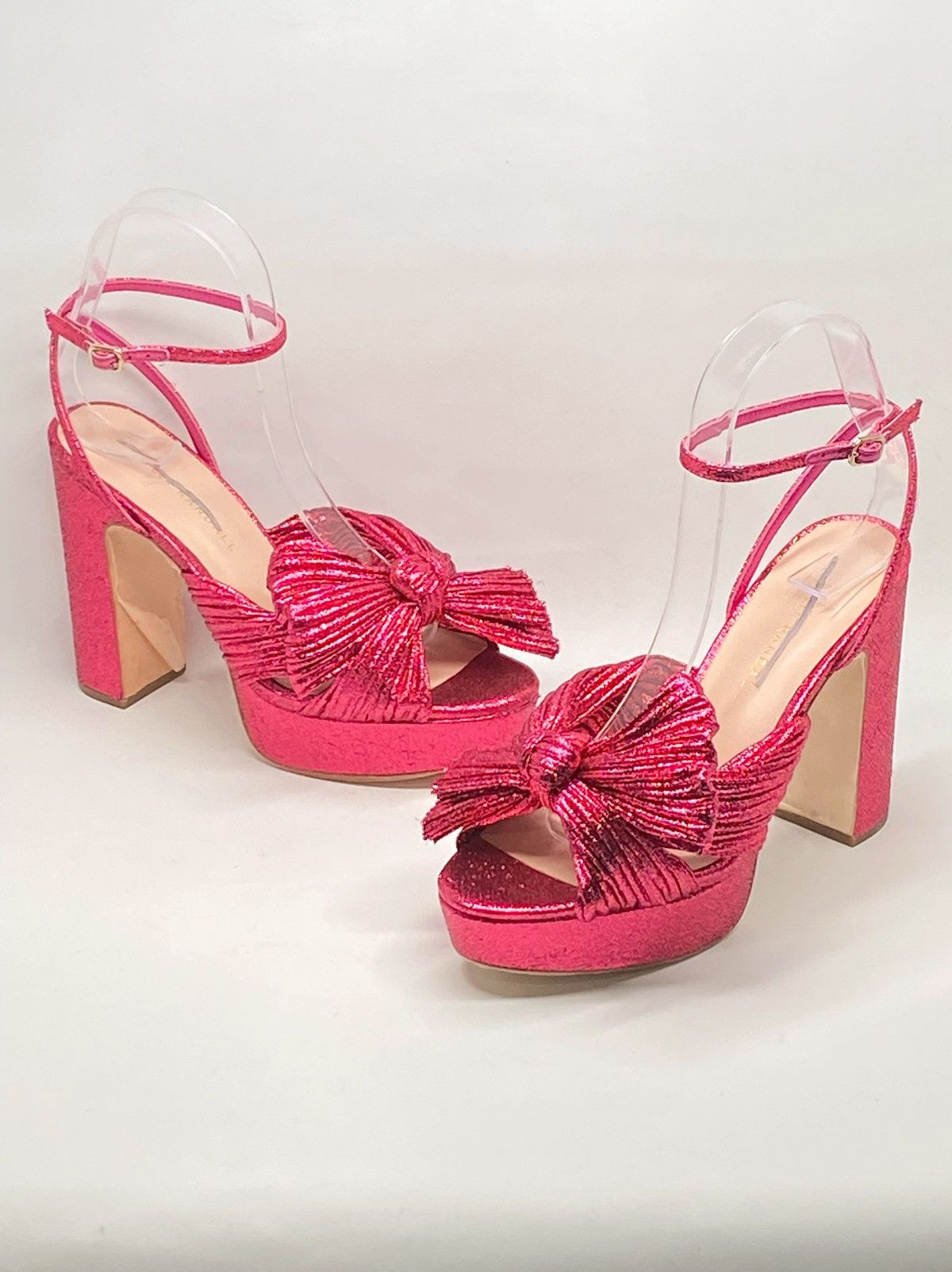 Loeffler Randall Loeffler Randall Natalia Pleated Bow Platform Sandals size 6 Size US 6 / IT 36 - 1 Thumbnail