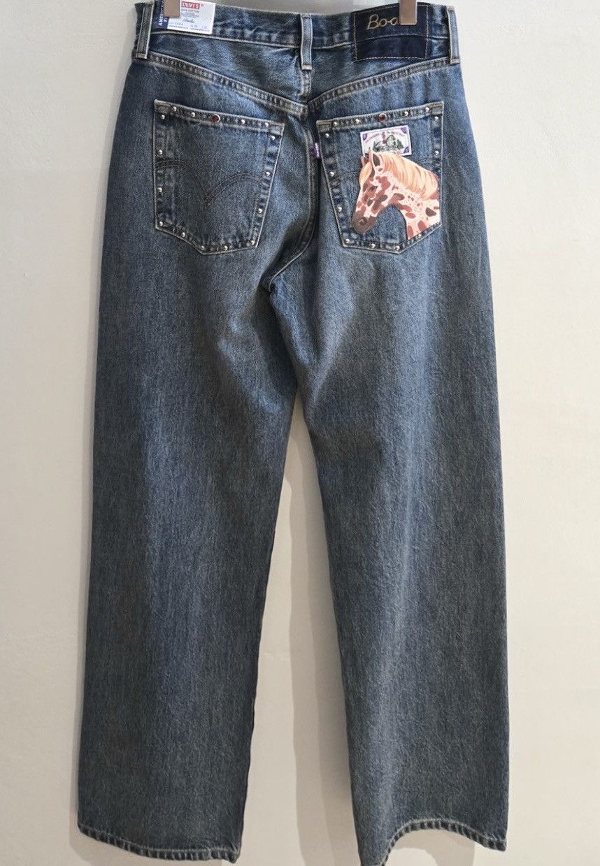 Bode Bode x Levis Barrel Racer Studded Denim Jeans 30 [NEW] Size US 30 / EU 46 - 5 Thumbnail