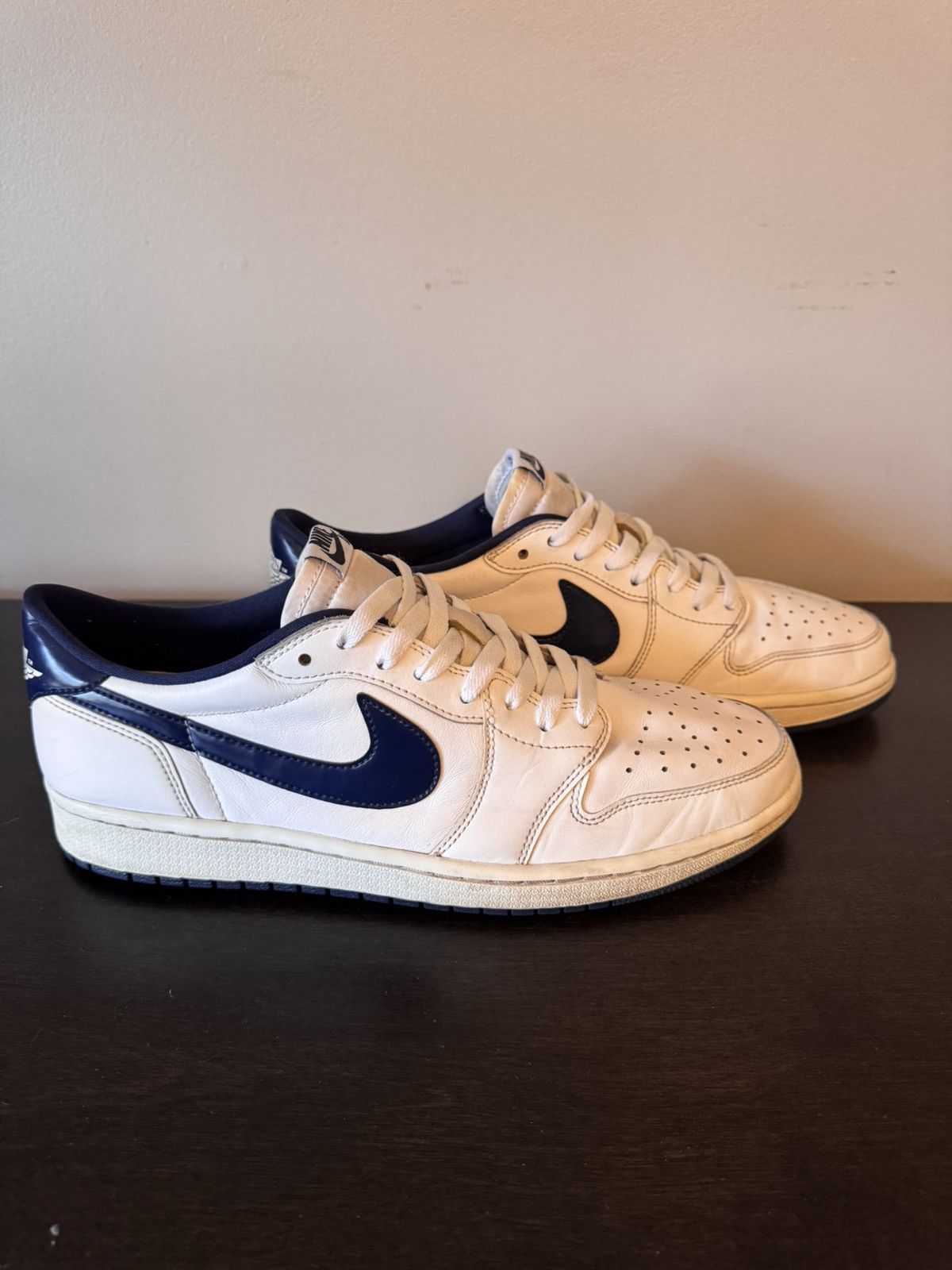 Nike Air Jordan 1 Low OG “Metallic Blue” Big Swoosh Size 11 Size US 11 / EU 44 - 3 Thumbnail