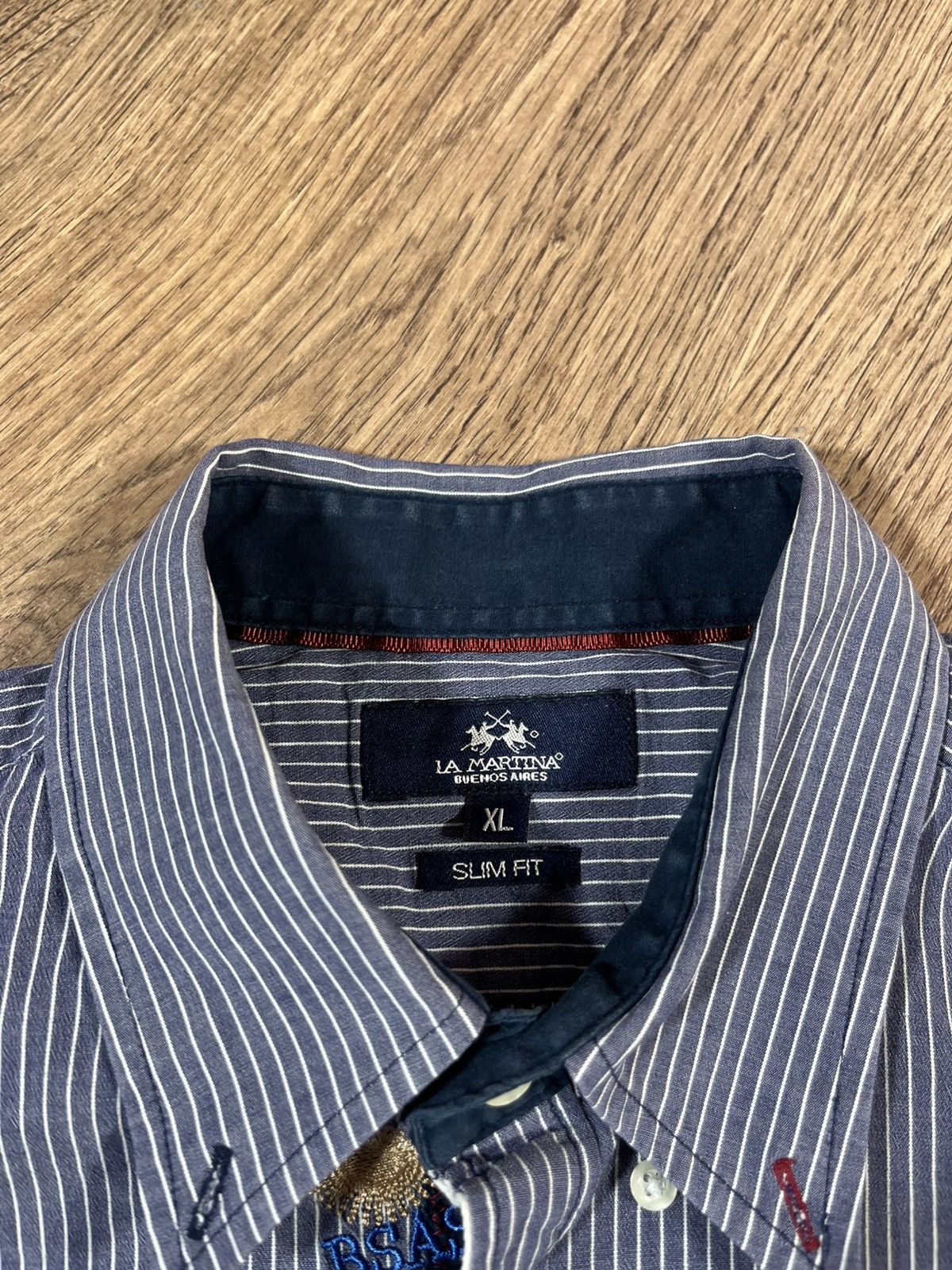 La Martina La Martina Argentina Big Logo Button Up Shirt 👔 Size US XL / EU 56 / 4 - 6 Thumbnail