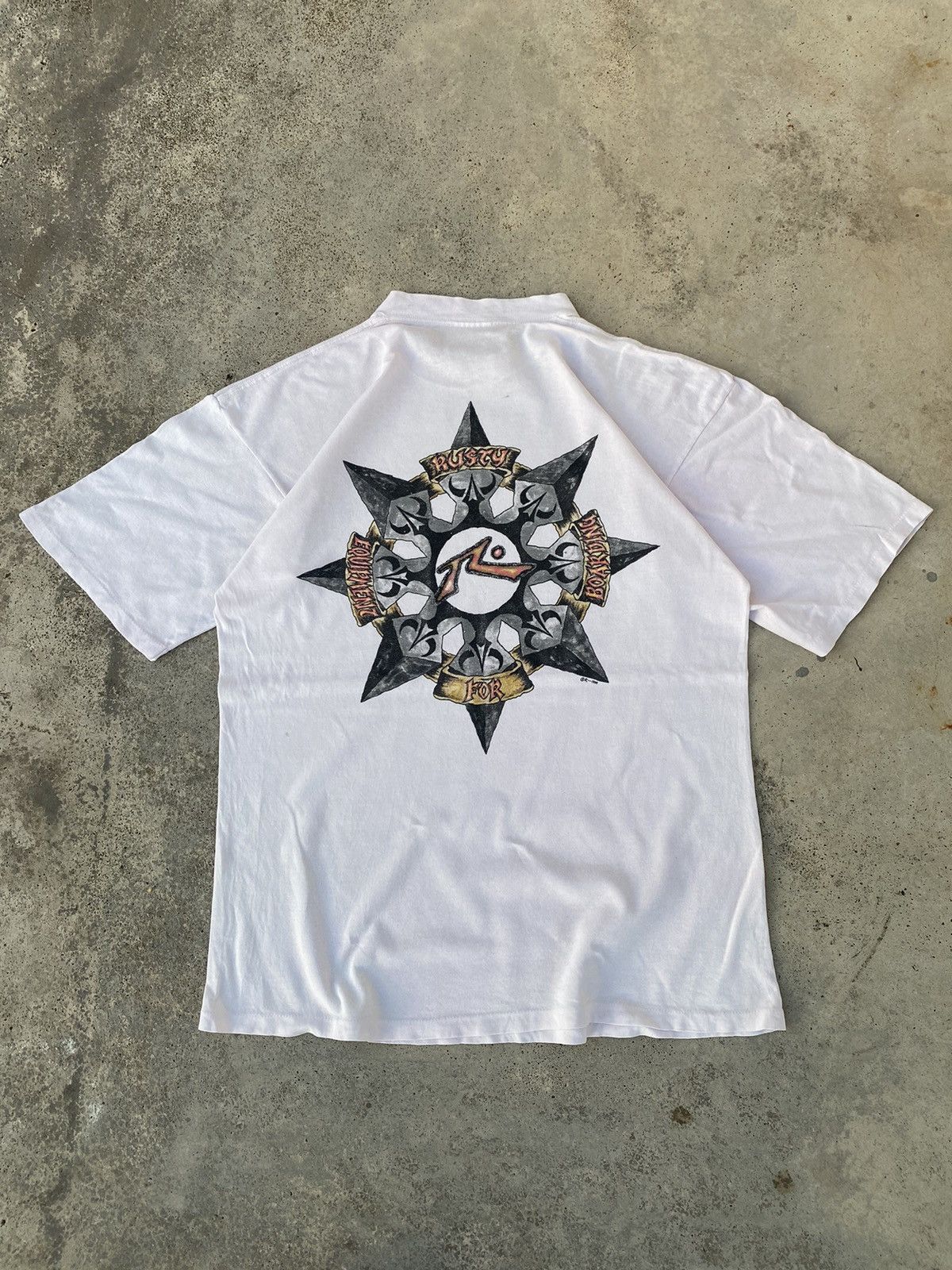 Rusty × Vintage Vintage 90's Rusty Crazy Design Shirt Surf Size US L / EU 52-54 / 3 - 1 Thumbnail