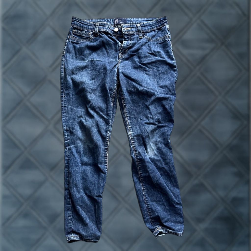 Gap Gap Jeans Blue Denim Solid Pattern 8/29 Womens Skinny Pants Regular Size 8 Size 30" / US 8 / IT 44 - 1 Thumbnail