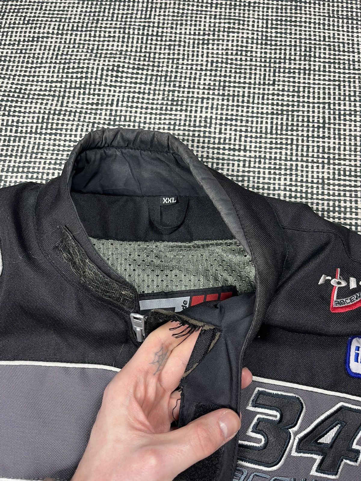 Vintage y2k vintage roleff patched racing oversized moto jacket Size US XXL / EU 58 / 5 - 4 Thumbnail