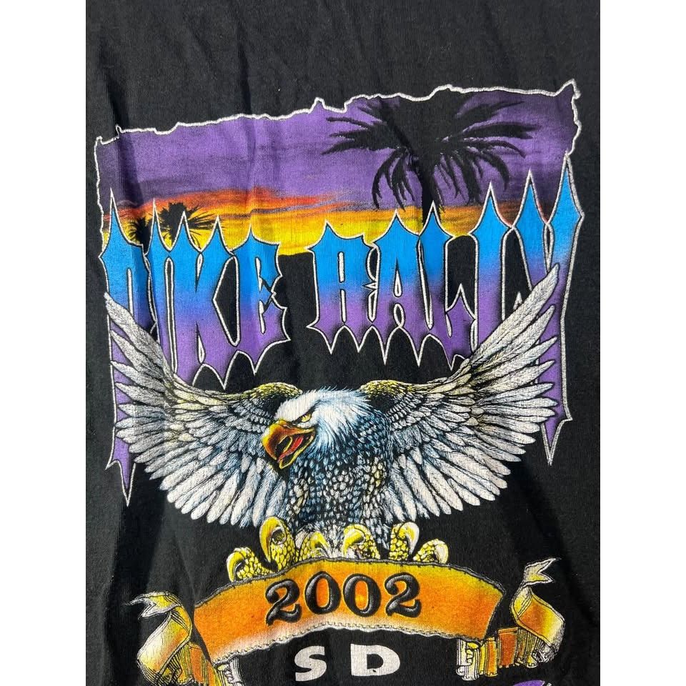Other Vintage Sturgis Bike Rally Motorcycle Eagle Grunge Mens Tshi Size US L / EU 52-54 / 3 - 3 Thumbnail