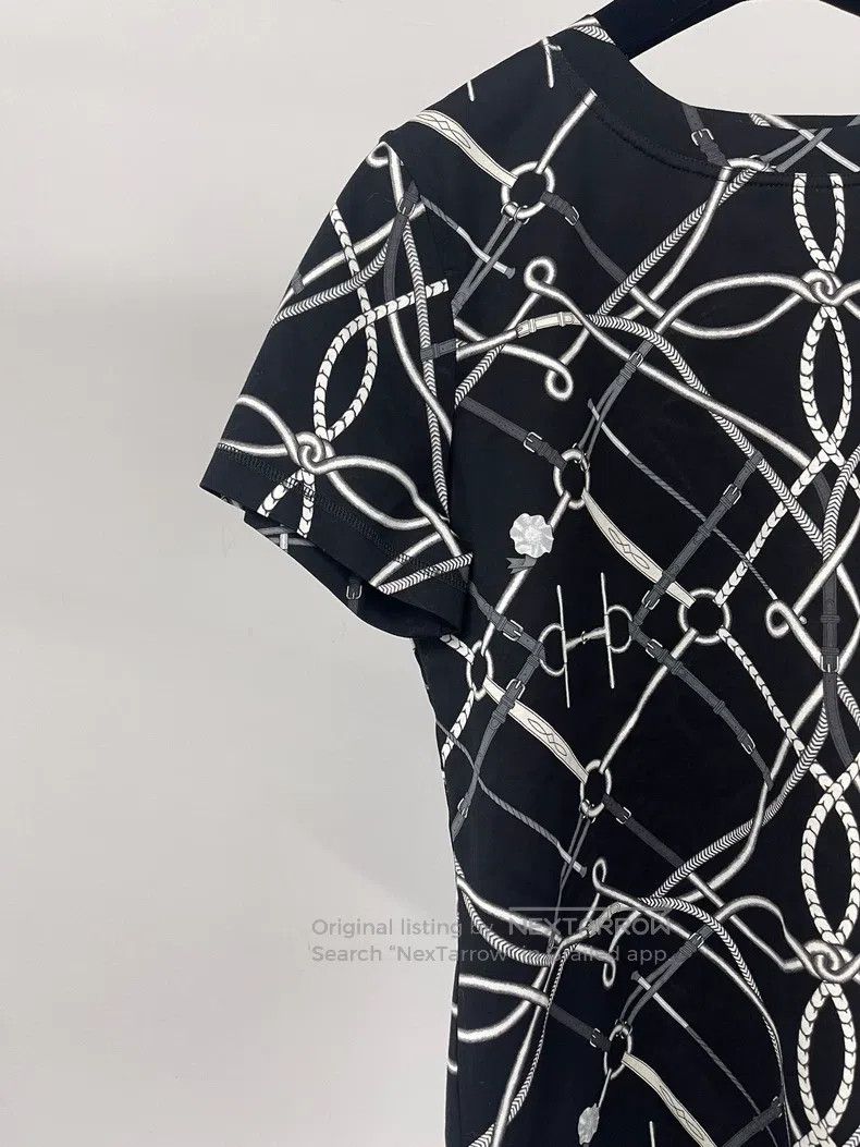 Hermes Hermes Black short-sleeve printed T-shirt Size S / US 4 / IT 40 - 3 Thumbnail