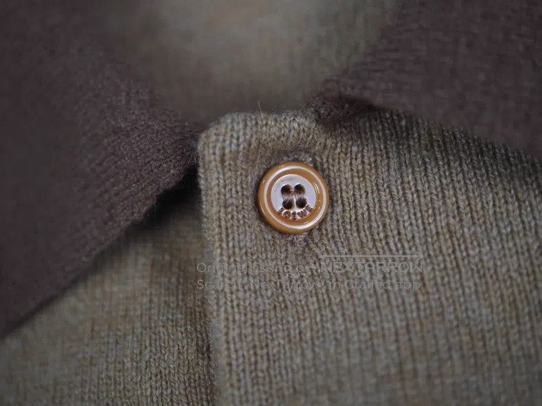 Loewe Loewe Grey and brown mixed color cashmere knit long sleeve Size US M / EU 48-50 / 2 - 5 Thumbnail
