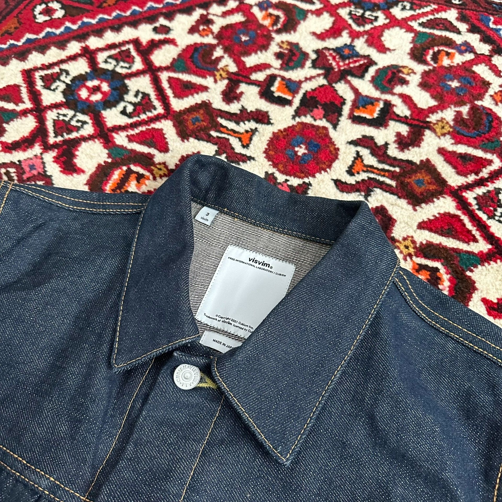 Visvim visvim 17ss 101 Raw Denim Jacket Size US L / EU 52-54 / 3 - 6 Thumbnail