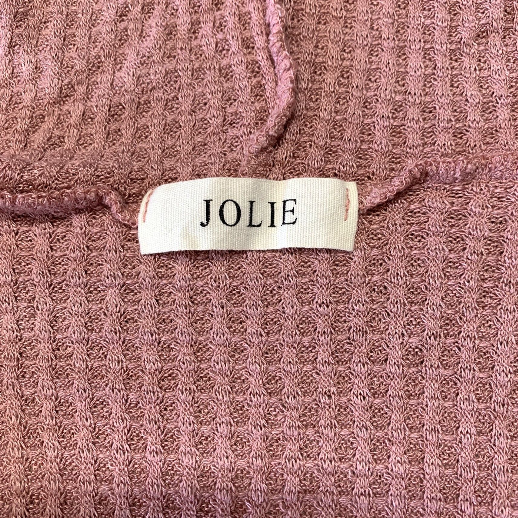 Pinko JOLIE Pullover Cropped Sweater Top Woman's Size M Peachy Pink Long Sleeve V-Neck Casual Shirt Womens Size M / US 6-8 / IT 42-44 - 5 Thumbnail