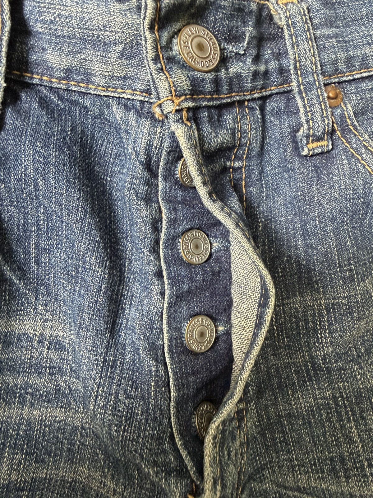 Levi's Vintage Levi’s 501 Distressed Thrashed Denim Size US 30 / EU 46 - 4 Thumbnail