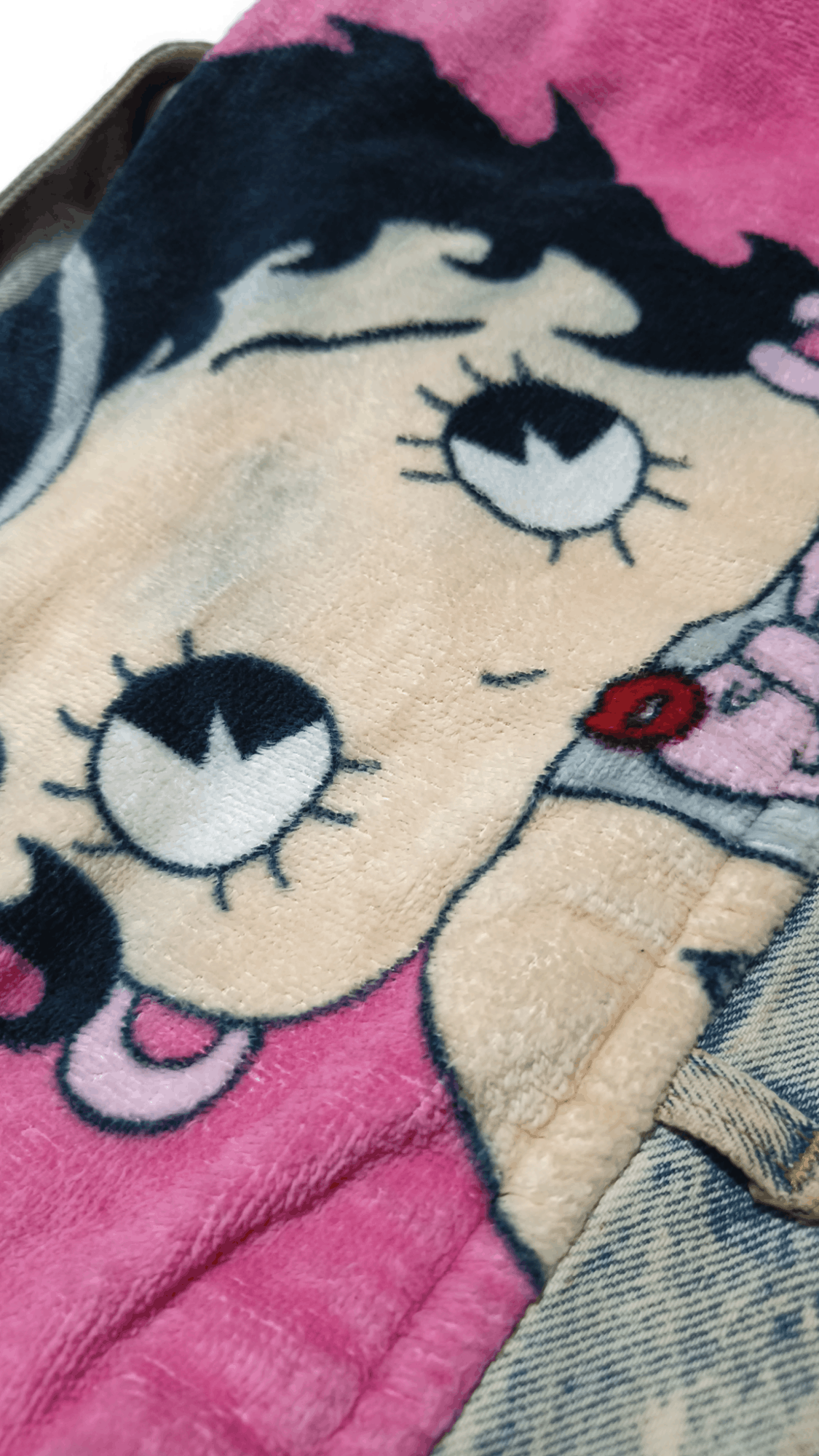 Too Cute Guetta Bros. Vintage Betty Boop TOO CUTE Guetta Bros Denim Jean Jacket Size ONE SIZE - 5 Thumbnail