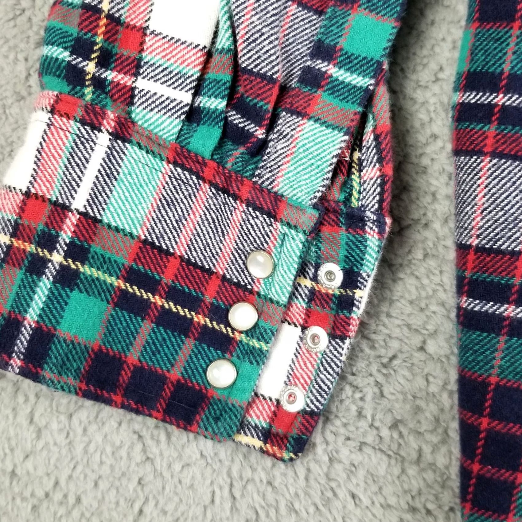 Wrangler VINTAGE Wrangler Brushpopper Shirt 2XL Long Sleeve Plaid Pearl Snap Western Cowboy 90s Mens Size US XXL / EU 58 / 5 - 7 Thumbnail
