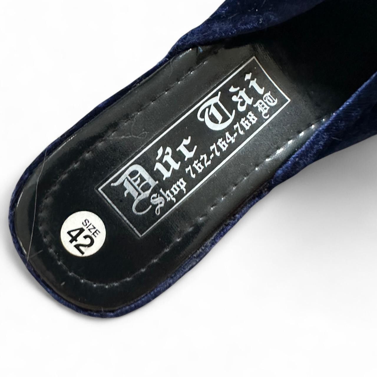 Other Women’s Blue velvety beaded mules Slip On Shoes Size US 7 / IT 37 - 7 Thumbnail