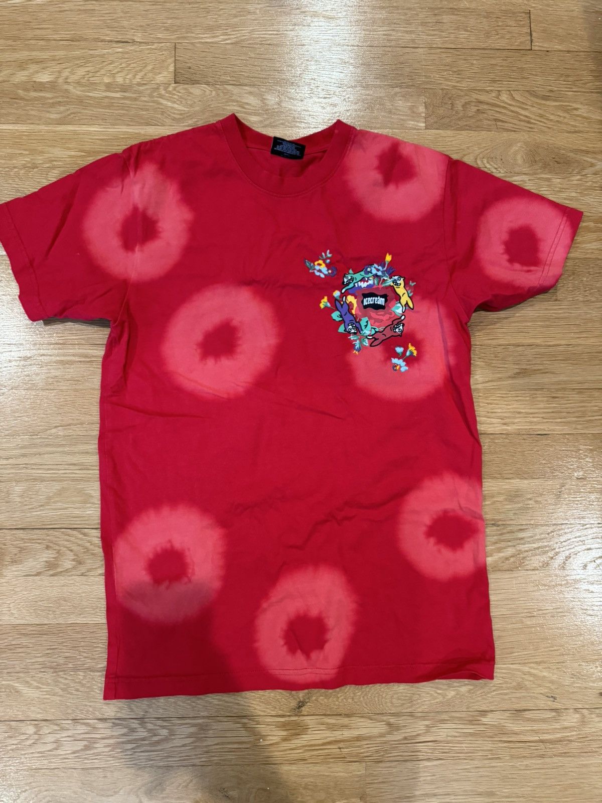 Icecream Ice cream embroidered tie dye shirt Size US S / EU 44-46 / 1 - 1 Thumbnail