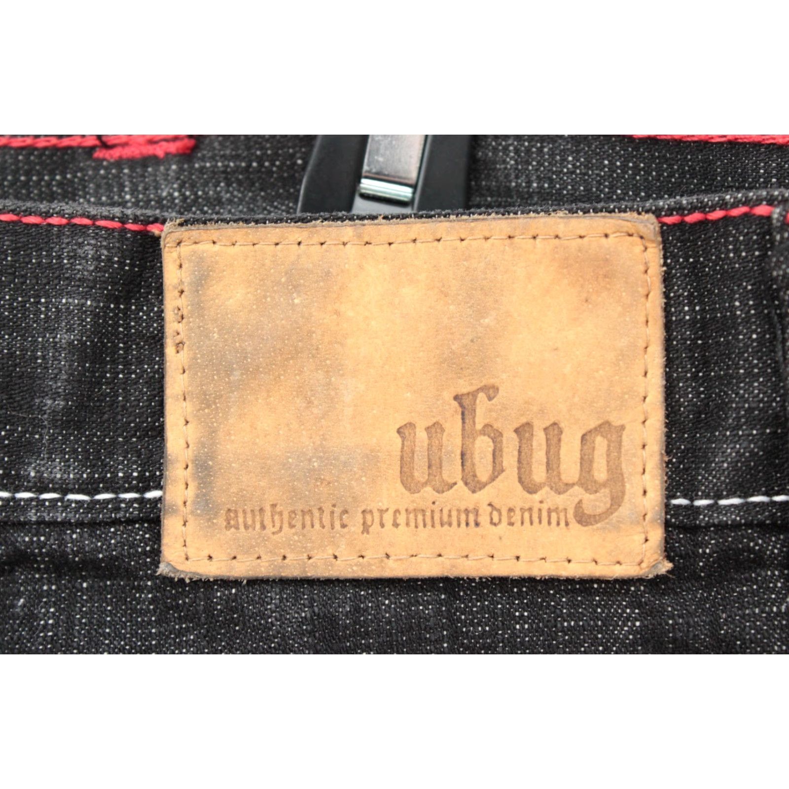 Vintage VTG Ubug Baggy Jeans Men's 40x33 Black Streetwear Grunge Gorpcore Y2K Wide Leg Jeans 90s Mens Size US 40 / EU 56 - 7 Thumbnail