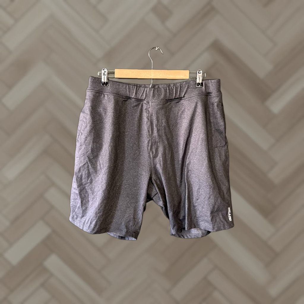 Vintage YOGA CROW Lined Athletic Shorts Men XL Gray Size US 33 - 1 Thumbnail