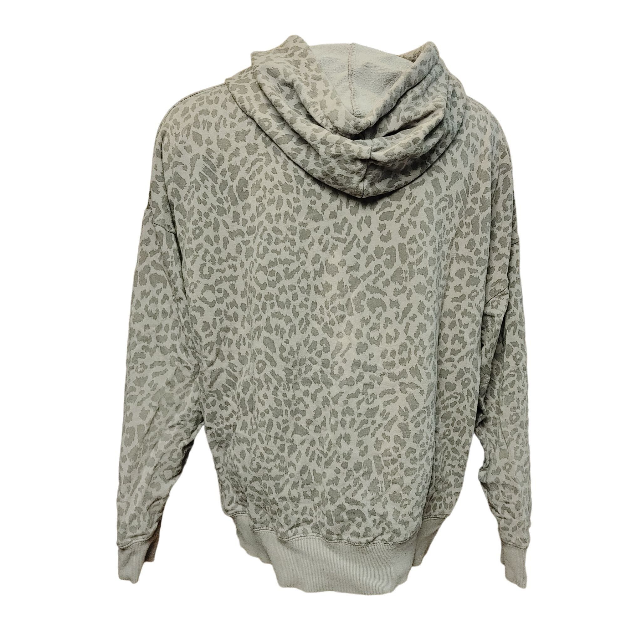 Other Buffalo David Bitton Women's Gray Cheetah Print Hooded Pullo Size L / US 10 / IT 46 - 2 Thumbnail