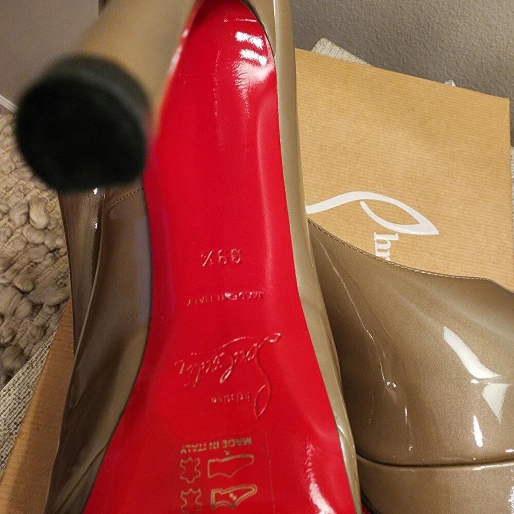 Christian Louboutin Christian Louboutin Palais Royal Patent Leather Peep-Toe Size US 9.5 / IT 39.5 - 7 Thumbnail