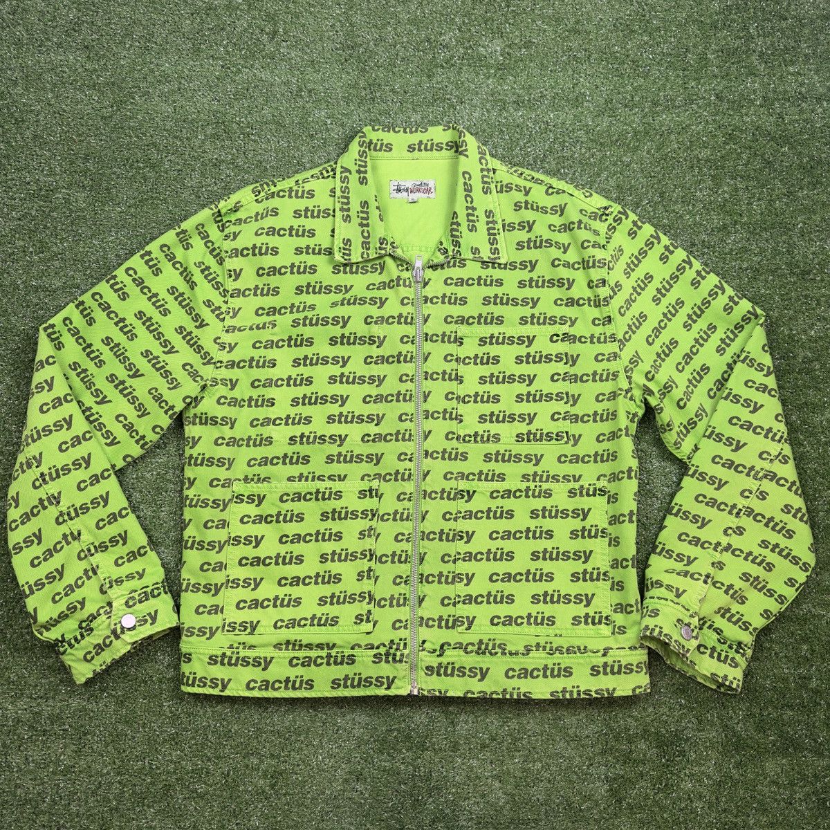 Cactus Plant Flea Market × Stussy CPFM Cactus Plant Flea Market Stussy Jacket XL Denim Men’s Size US XL / EU 56 / 4 - 1 Thumbnail