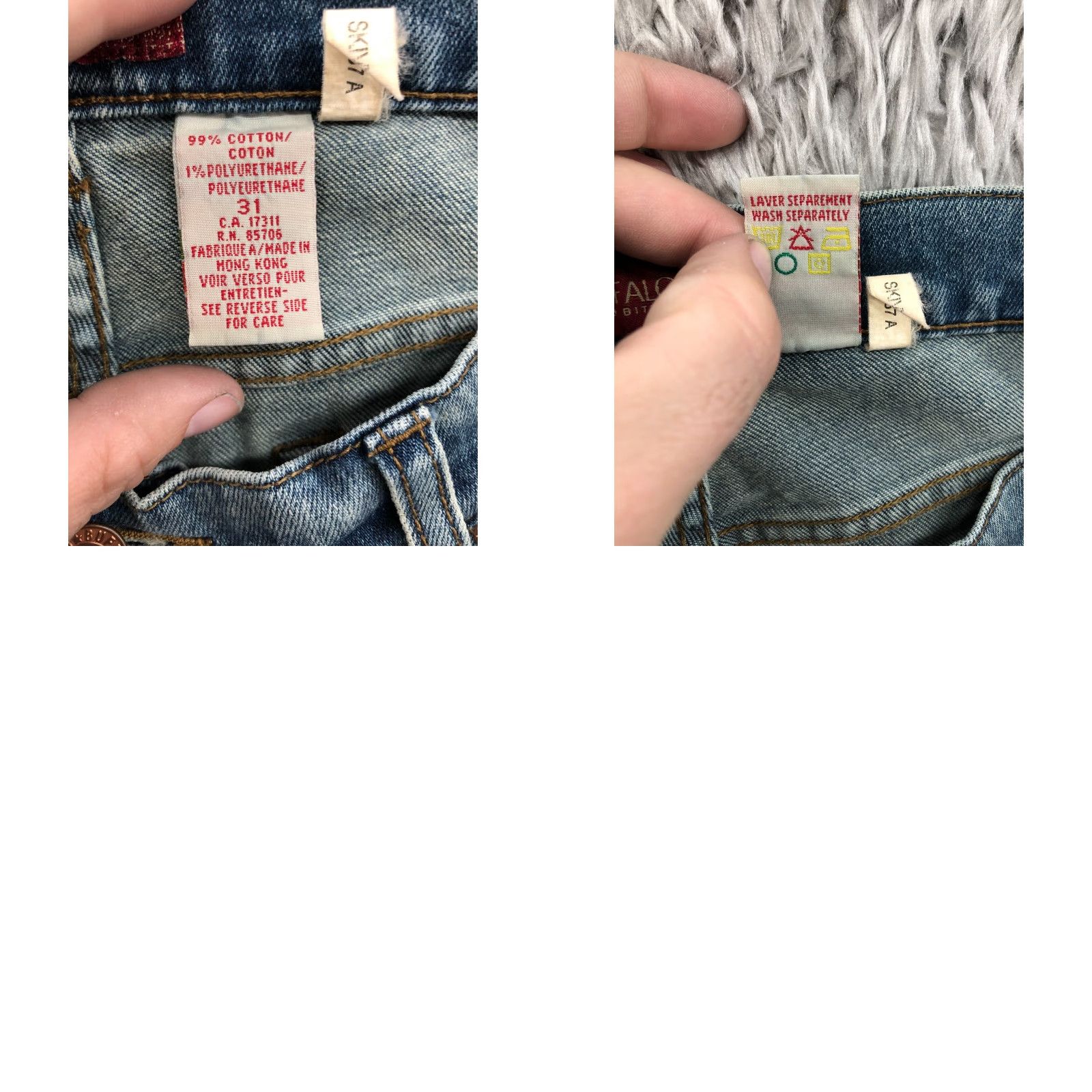 Buffalo David Bitton Buffalo David Bitton Jeans Womens Flared Regular 31 Blue Denim 5-Pocket Mid Rise Button Zipper Belt Loops Jeans Type Size 24" / US 00 / IT 34 - 9 Thumbnail
