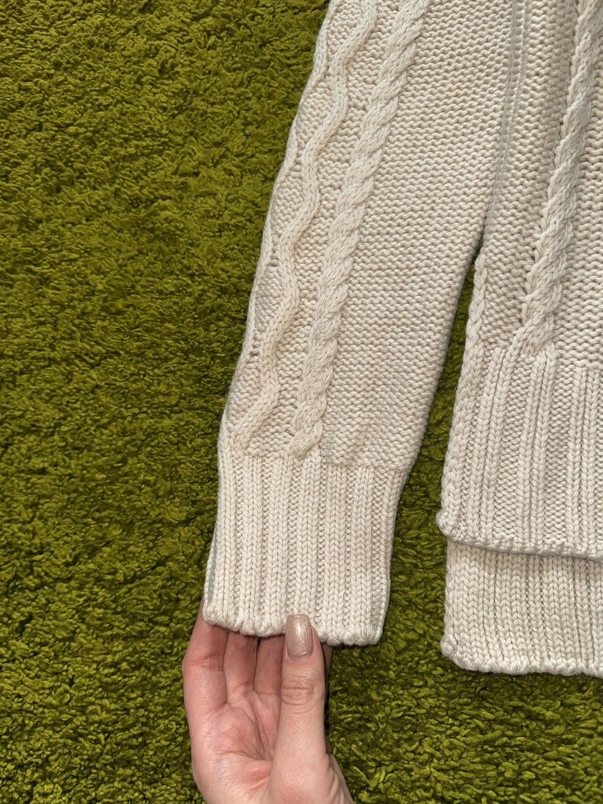 Max Mara Max Mara Weekend 100% wool cable knit turtleneck sweater Size L / US 10 / IT 46 - 5 Thumbnail