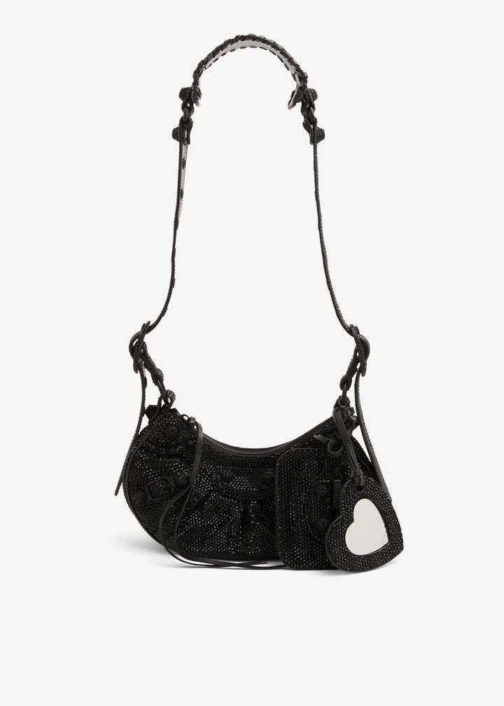 Balenciaga o1tr1nto0426 Size: OS / Le Cagole XS Rhinestone Shoulder Bag Size ONE SIZE - 1 Thumbnail