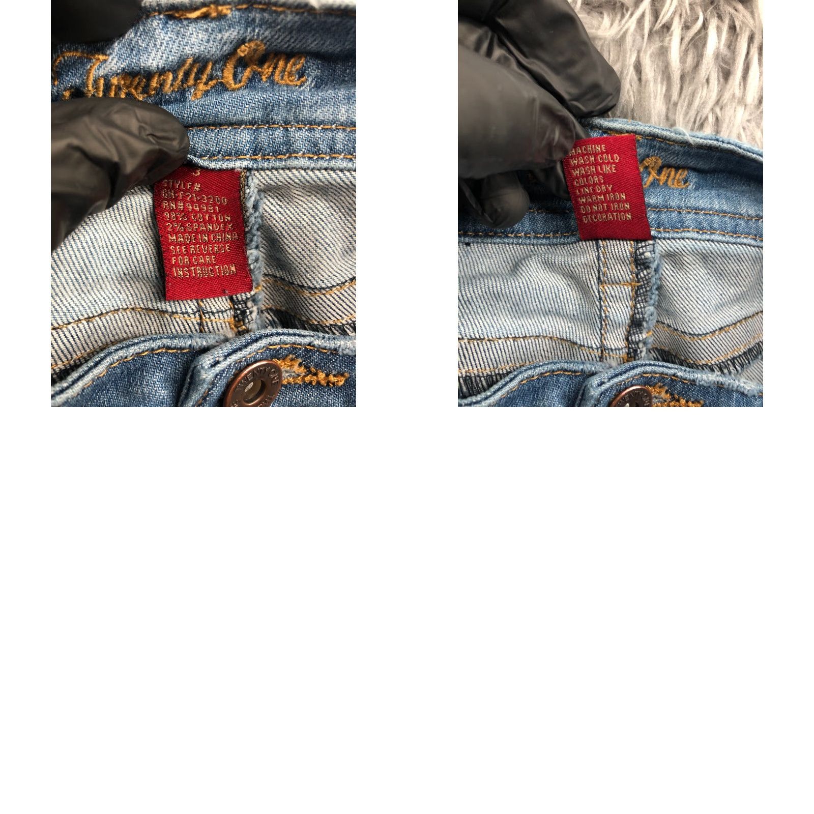 Vintage Twenty One Bermuda Shorts Juniors Size 3 Mid Rise Medium Wash Blue Denim 5-Pocket Regular Zip Front Flat Front Size 42" / US 20 - 8 Thumbnail