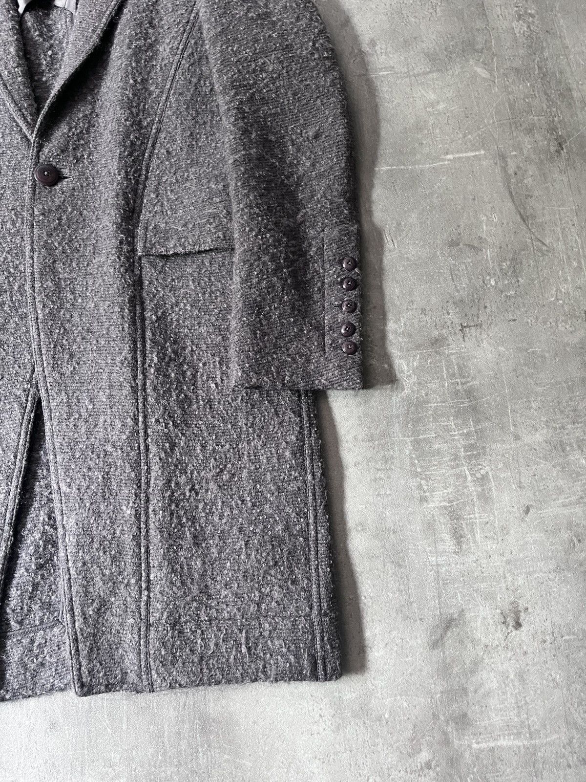 Rick Owens Rick Owens A/W 2015 grey coat wool mohair Size US M / EU 48-50 / 2 - 3 Thumbnail