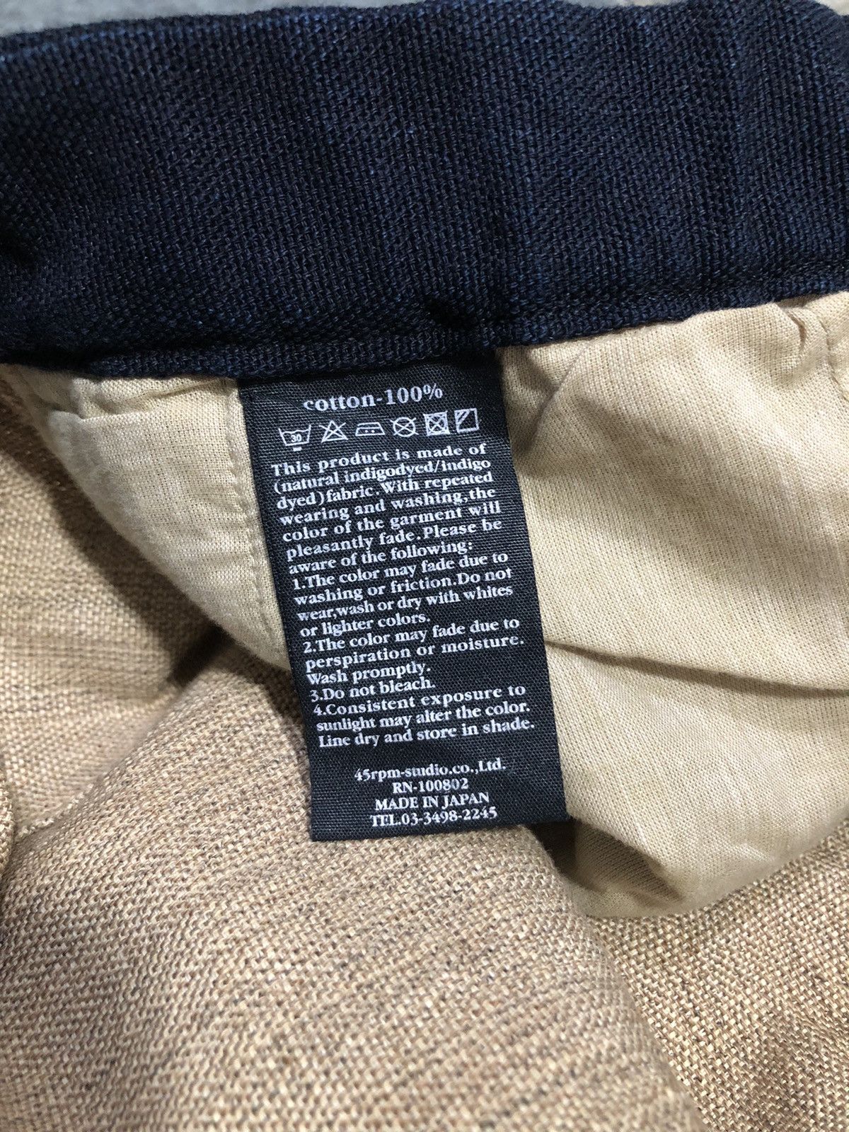 45rpm × Japanese Brand 7/8 45rpm Japanese Casual Pants Size US 29 - 10 Thumbnail