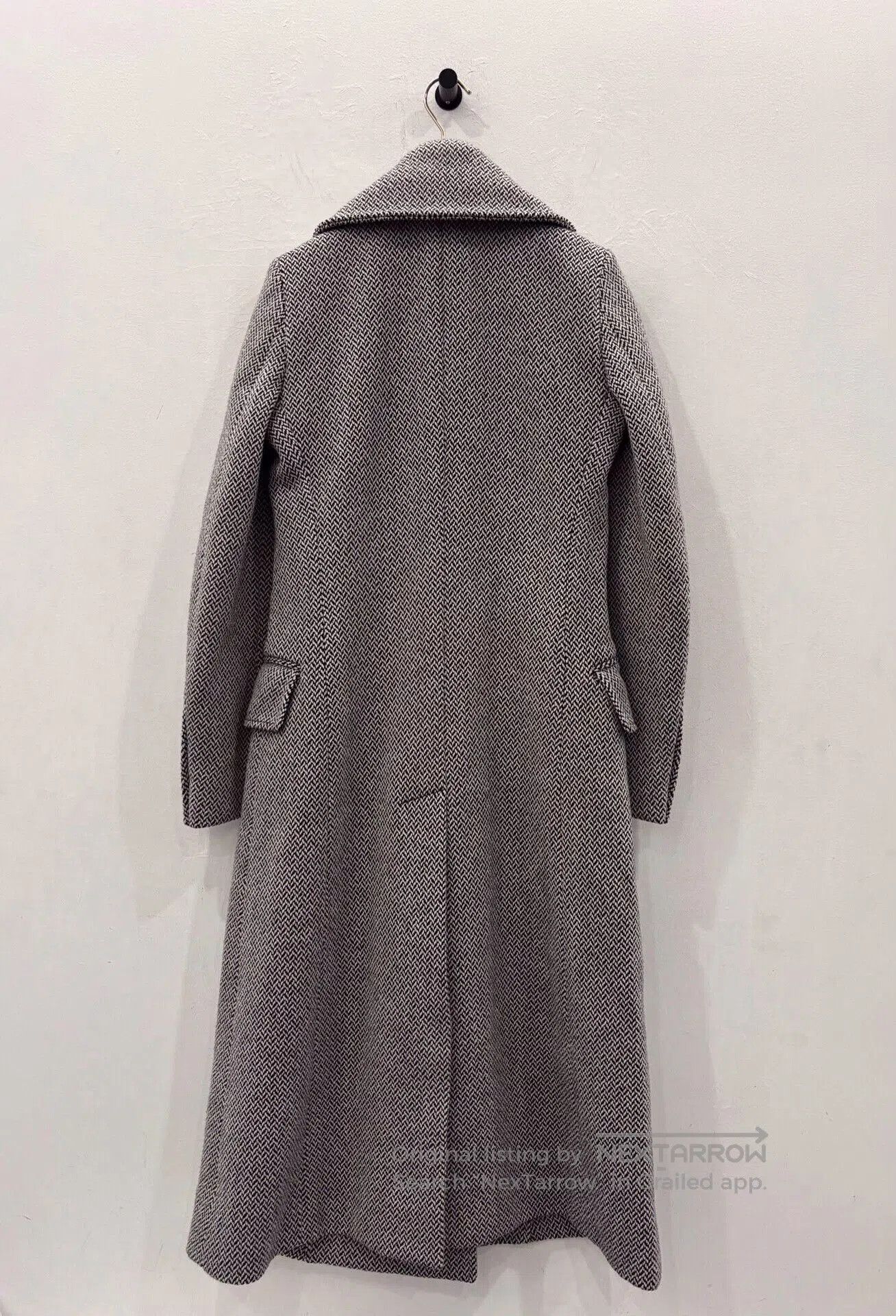 Burberry Burberry London Black White Houndstooth Wool Trench Coat. Size XXS / US 00 / IT 34 - 3 Thumbnail