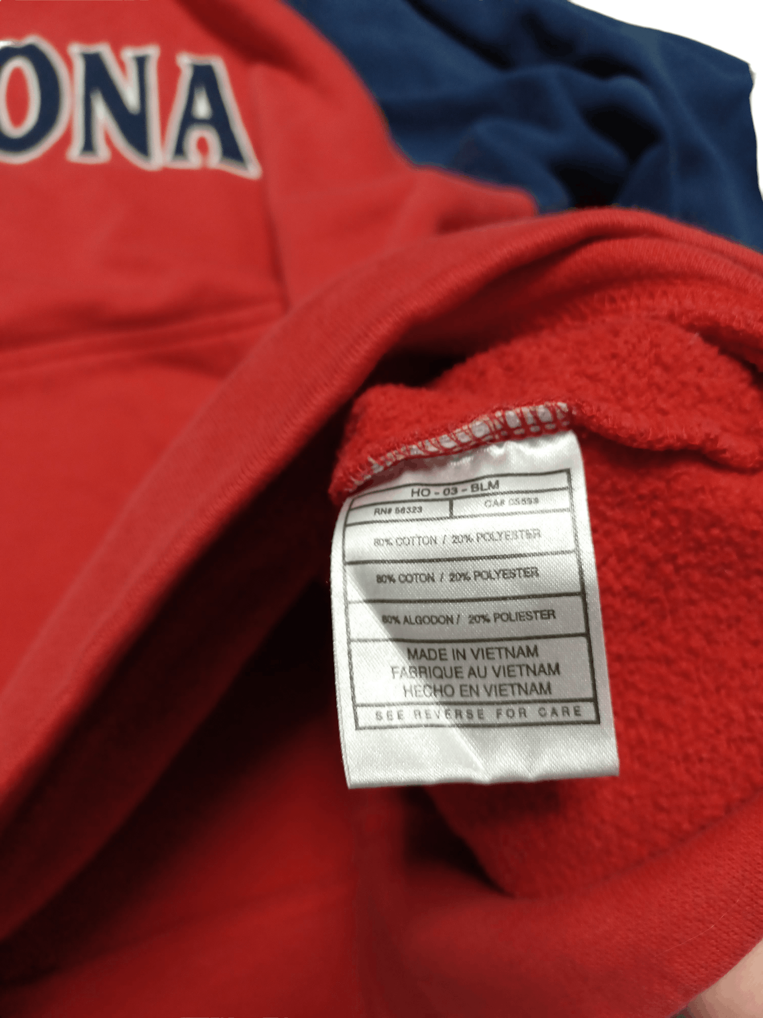 Nike CHIEF KEEF 90S VINTAGE NIKE TEAM ARIZONA BIGLOGO HOODIE Size US XL / EU 56 / 4 - 7 Thumbnail