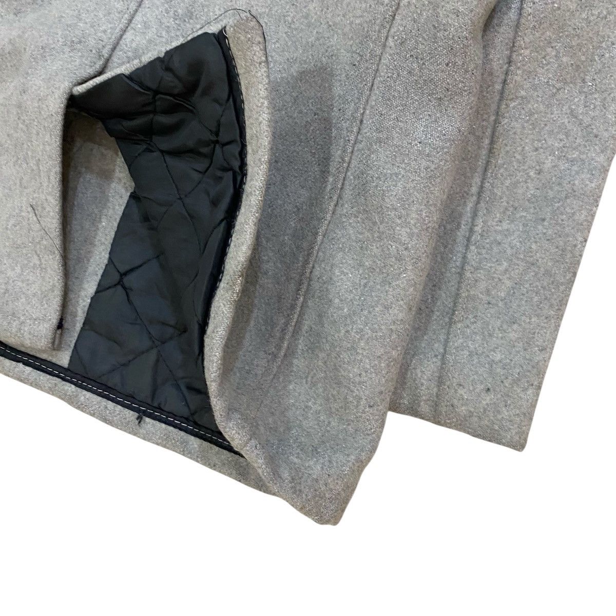 Schott 🔥VTG SCHOTT U.S. 740N PEA COAT GREY WOOL JACKET Size US S / EU 44-46 / 1 - 8 Thumbnail