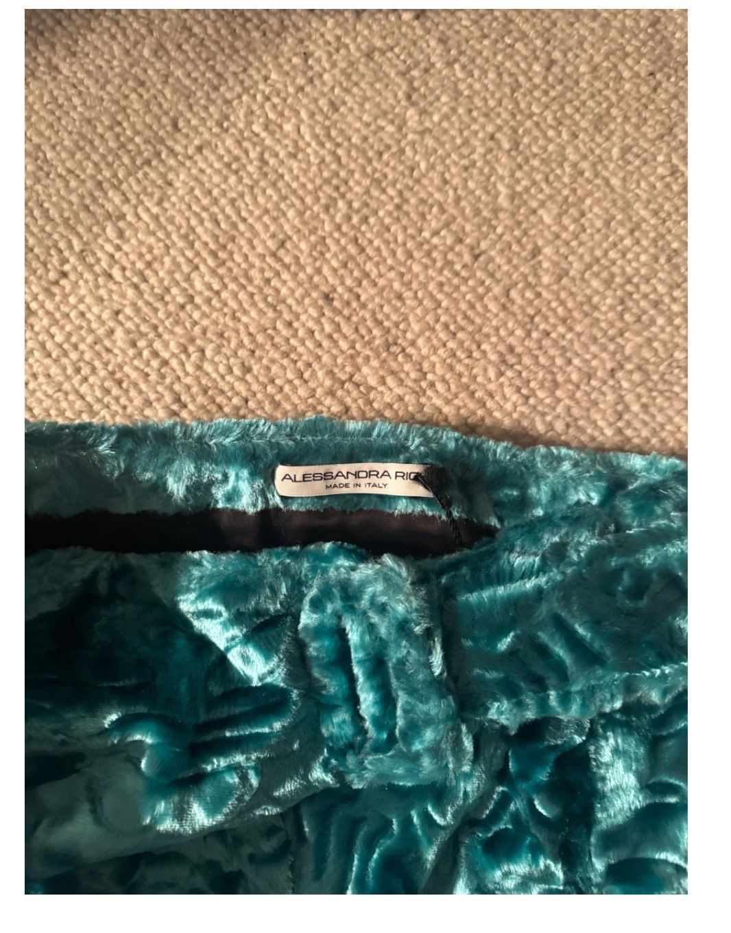 Alessandra Rich Faux fur Mini skirt Size 27" / US 4 / IT 40 - 3 Thumbnail