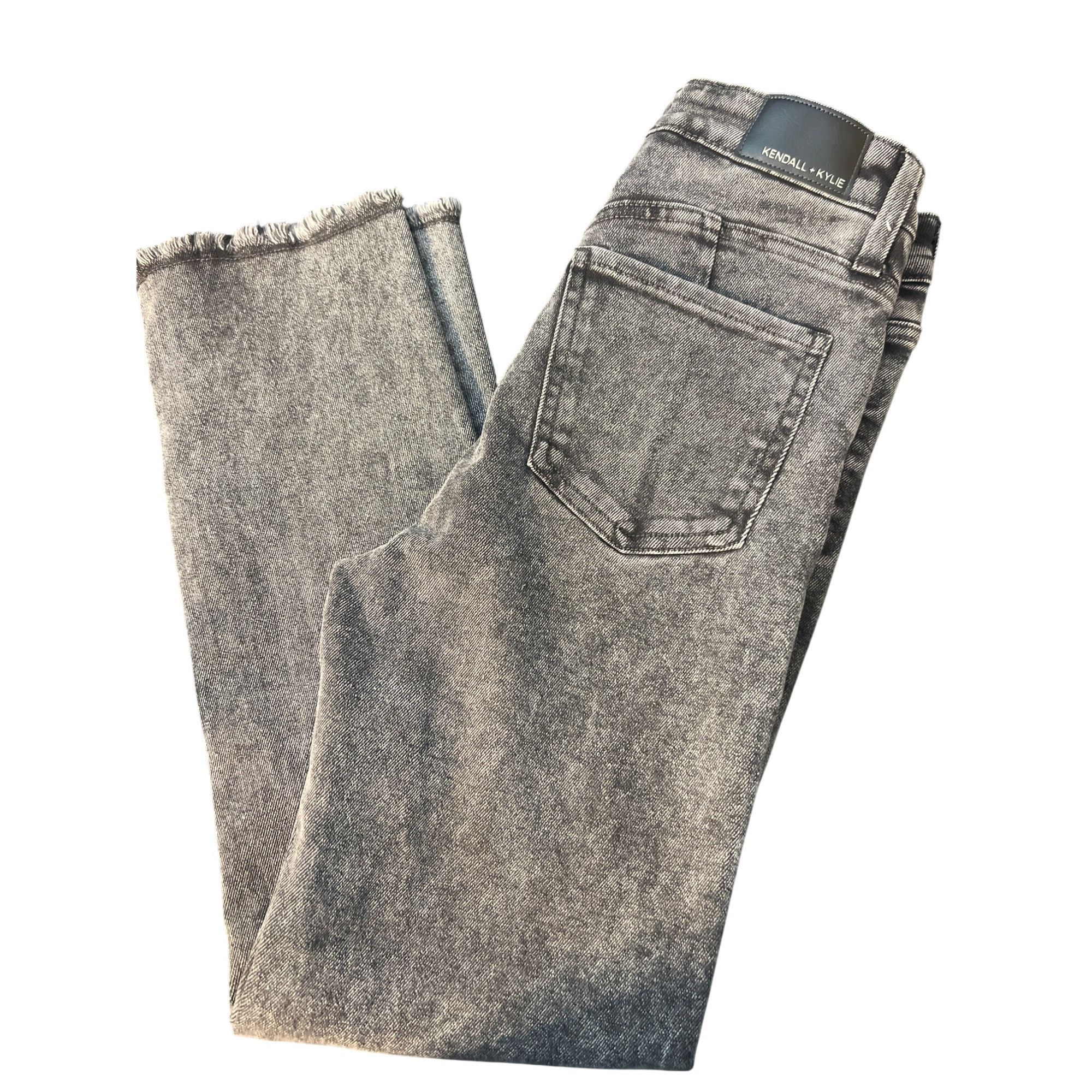 Kendall And Kylie Kendall Kylie Icon High Rise Straight Denim Jeans Black Wash Size 27" / US 4 / IT 40 - 3 Thumbnail