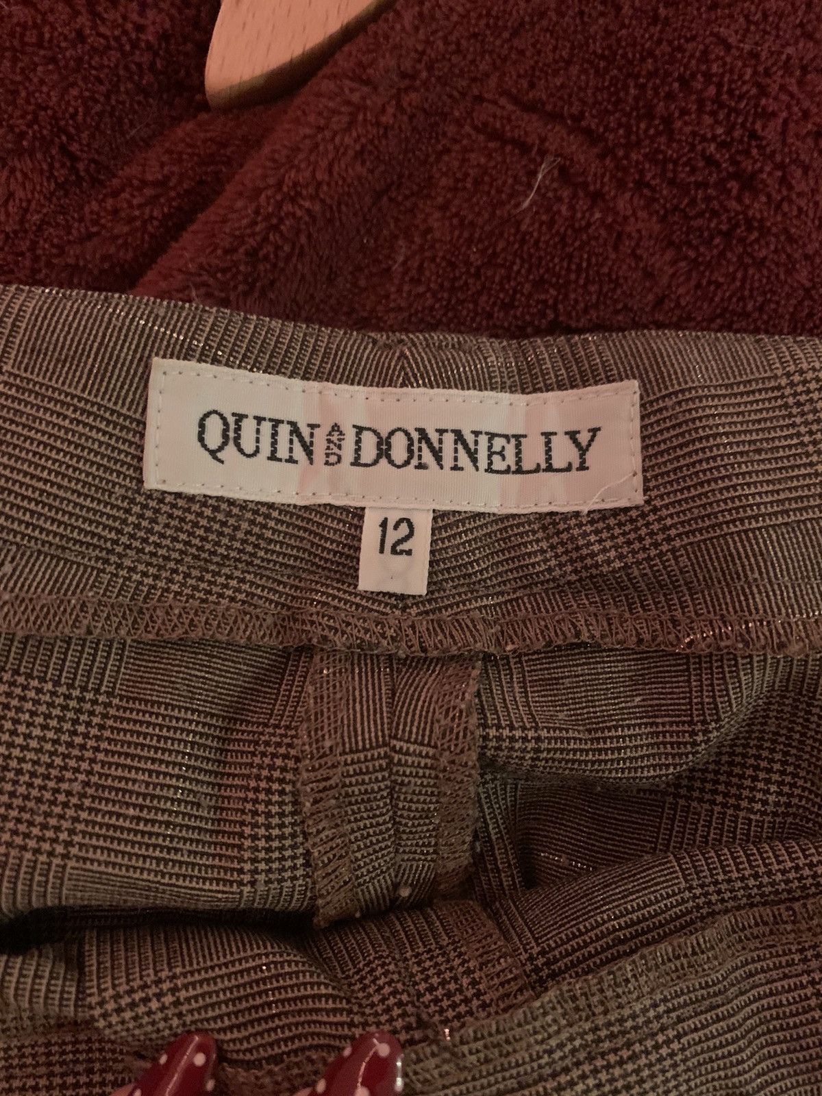 Other Quin & Donnelly Brown Straight Leg Trousers Size 30" / US 8 / IT 44 - 2 Thumbnail