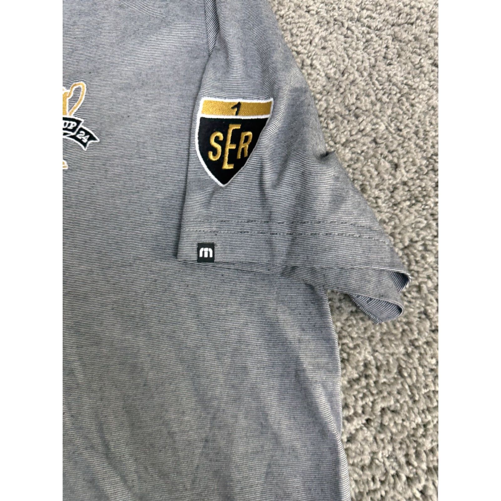 TravisMathew TravisMathew Polo Shirt Mens Large Gray GMF Cup Golf Performance TM1MAA369 Size US L / EU 52-54 / 3 - 4 Thumbnail