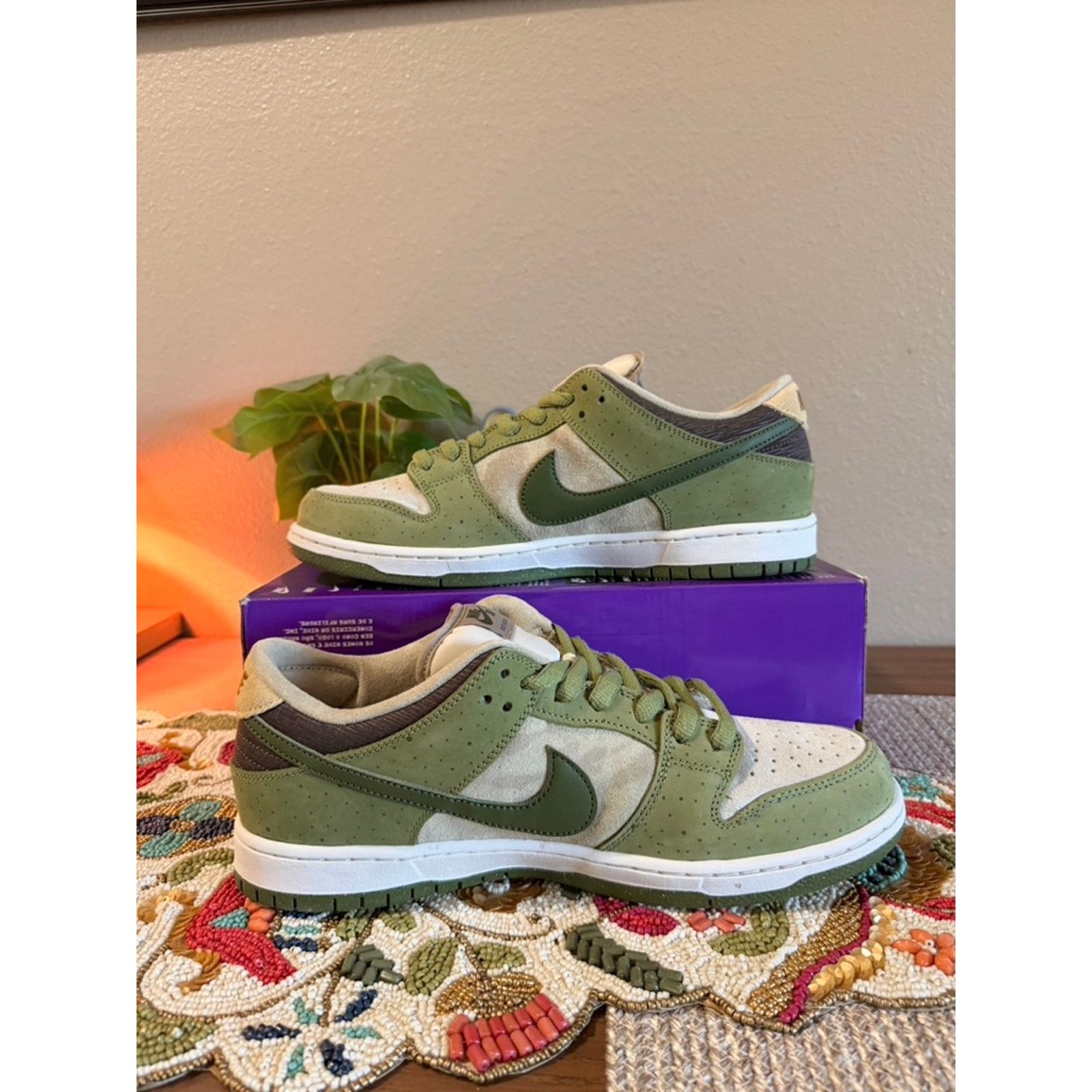 Nike Nike SB Dunk Low Yuto Horigome Matcha Asparagus Sequoia Size US 11.5 / EU 44-45 - 2 Thumbnail