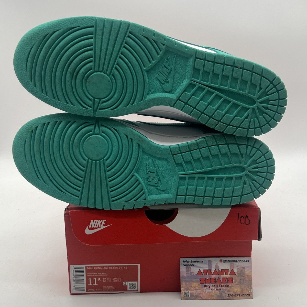 Nike Nike dunk low clear Jade Size US 11.5 / EU 44-45 - 8 Thumbnail